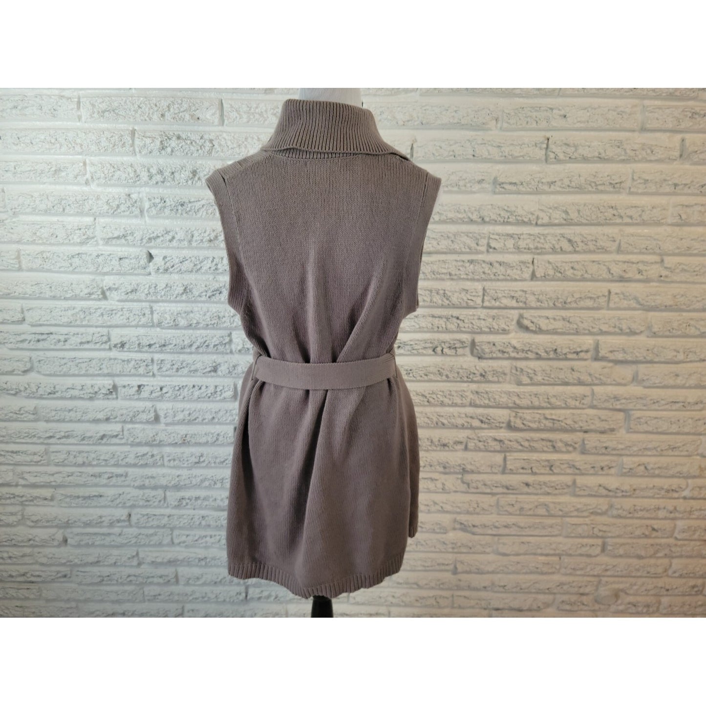 Liz Lange Target Maternity Womens Sweater XL Cardigan Collar Gray Cable Knit