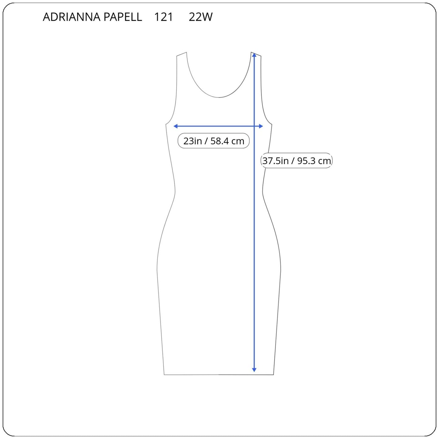 Adrianna Papell Womens Dress 22W Plus Mini Wide Strap Blue Geometric Zip Lined