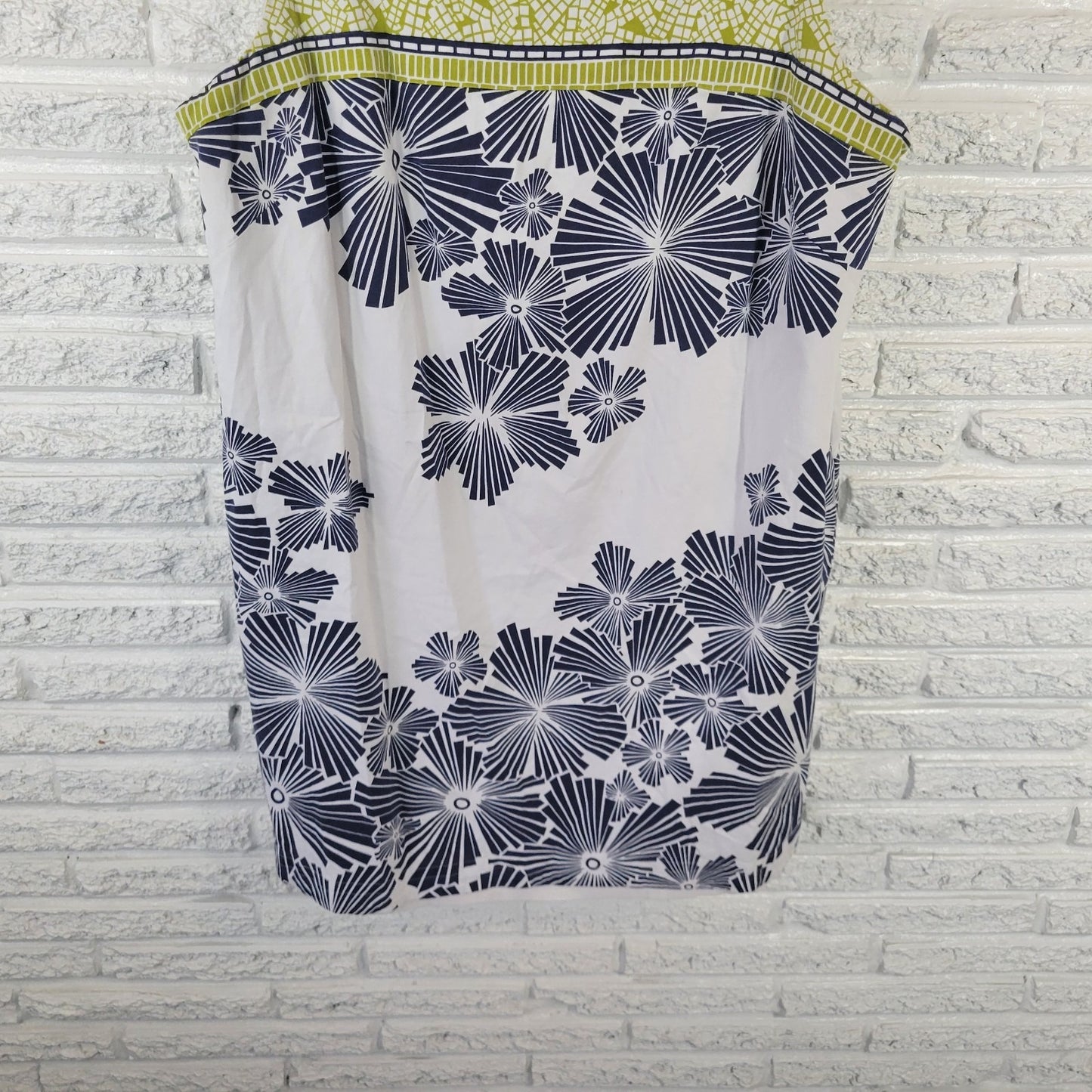 Adrianna Papell Womens Dress 22W Plus Mini Wide Strap Blue Geometric Zip Lined