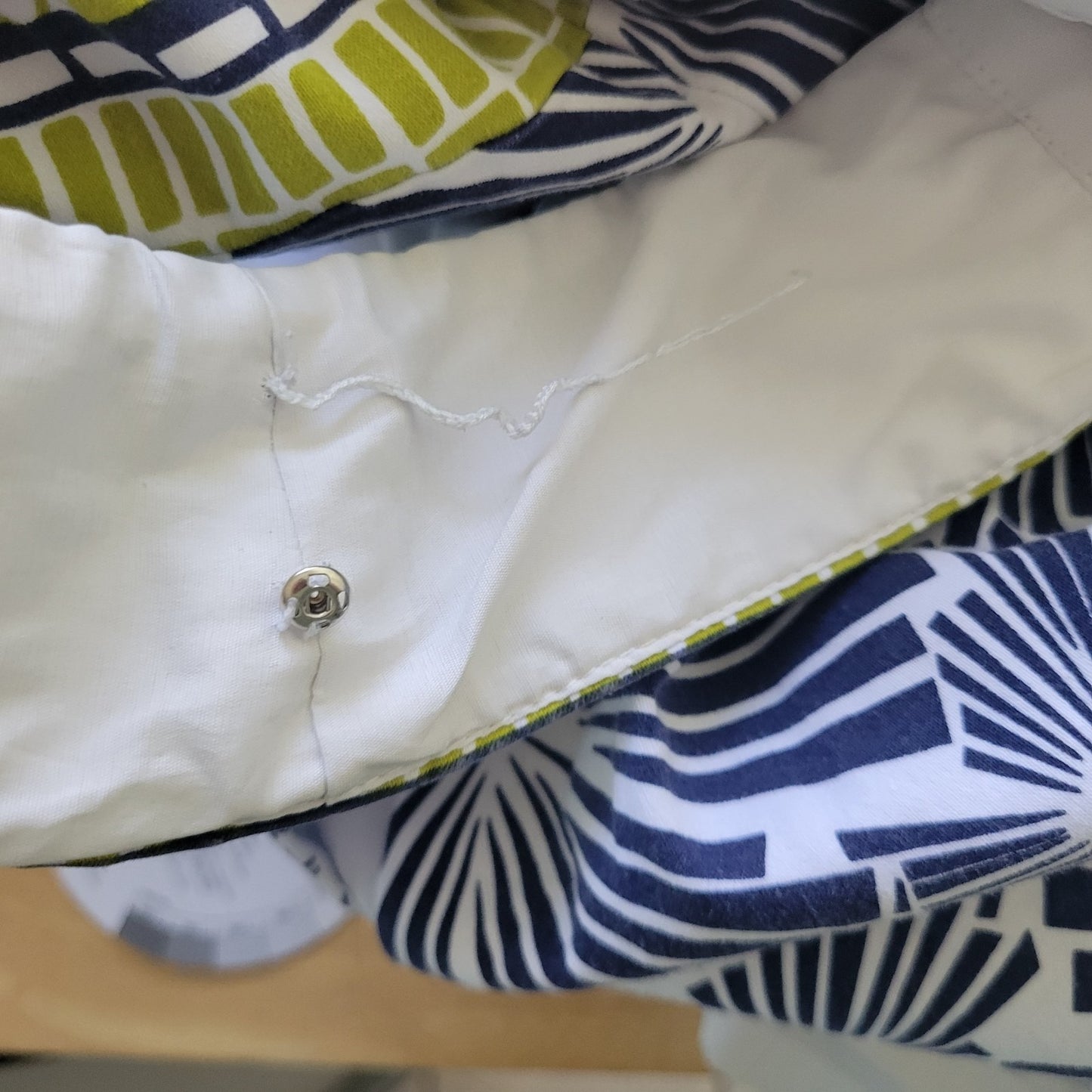 Adrianna Papell Womens Dress 22W Plus Mini Wide Strap Blue Geometric Zip Lined