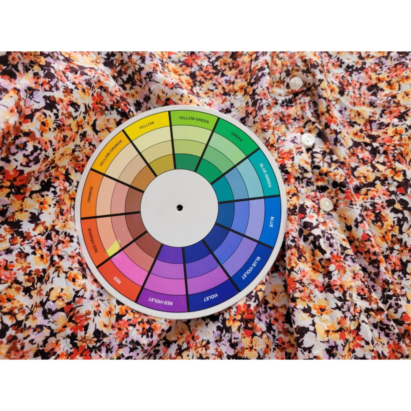 Old Navy Womens Top 2X Plus Cropped Long Sleeve Brown Floral Quarter Button