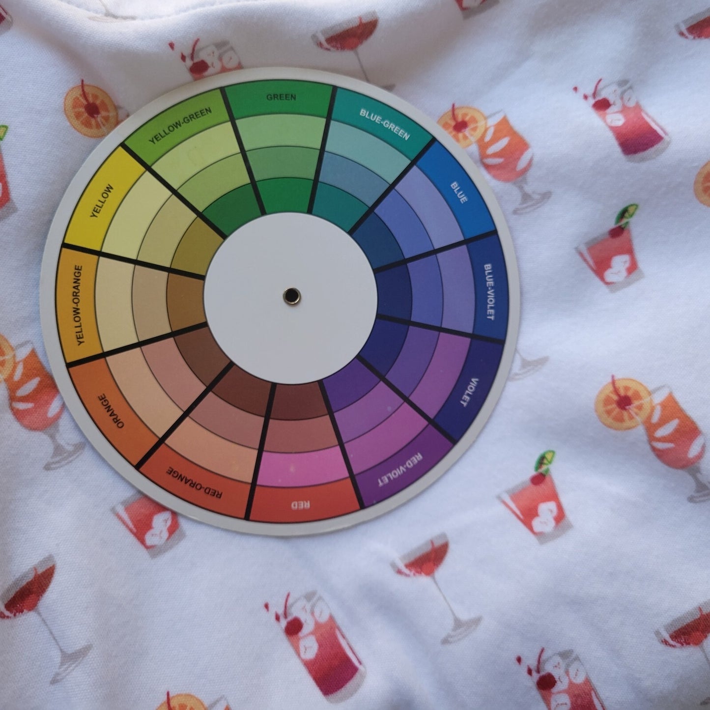 Charter Club Women Top XXL Plus Tee Pink Orange Cocktails All Over Happy Hour