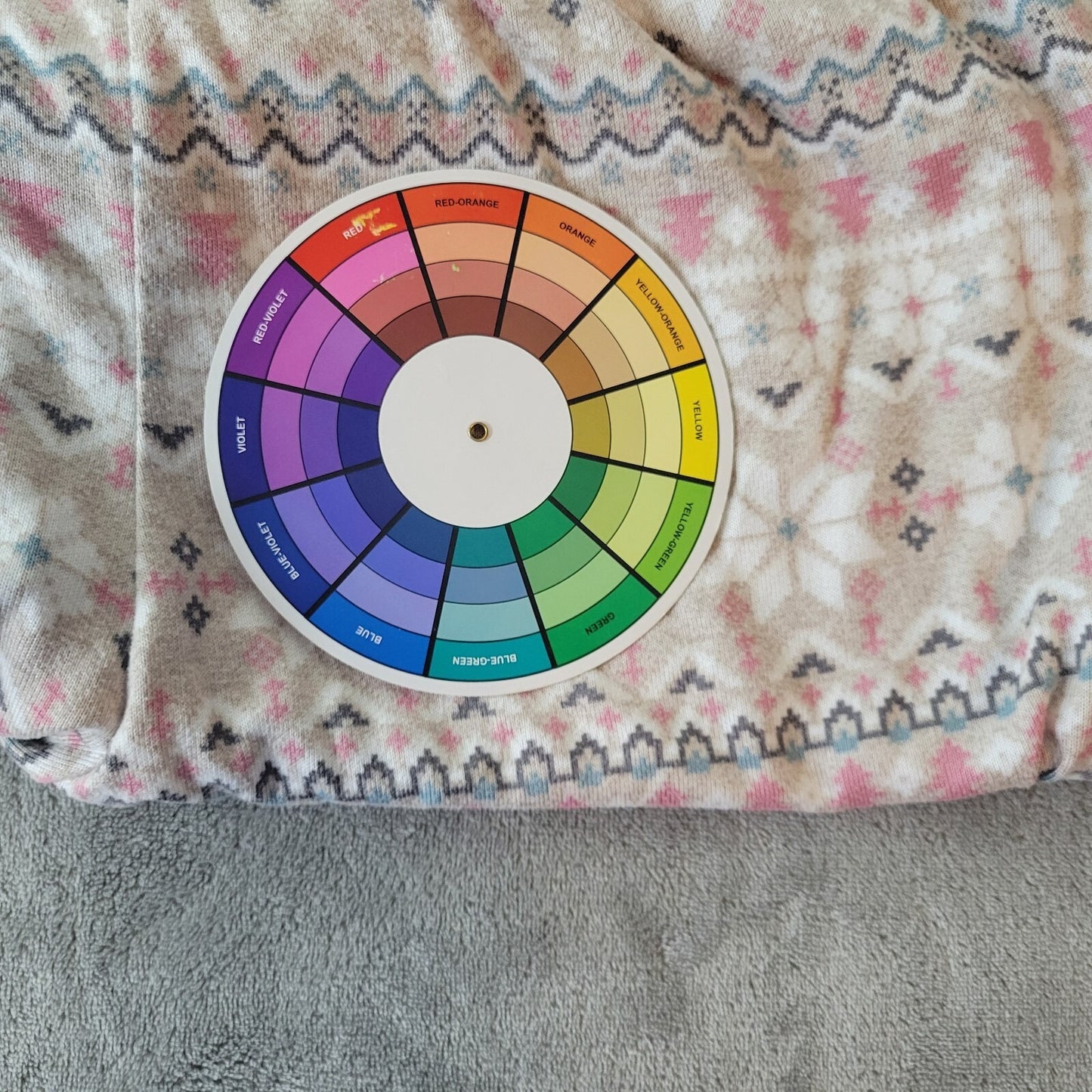 Cuddl Duds Womens Pajama Pants XL Knit Pink Beige Geometric Poly Blend Comfy