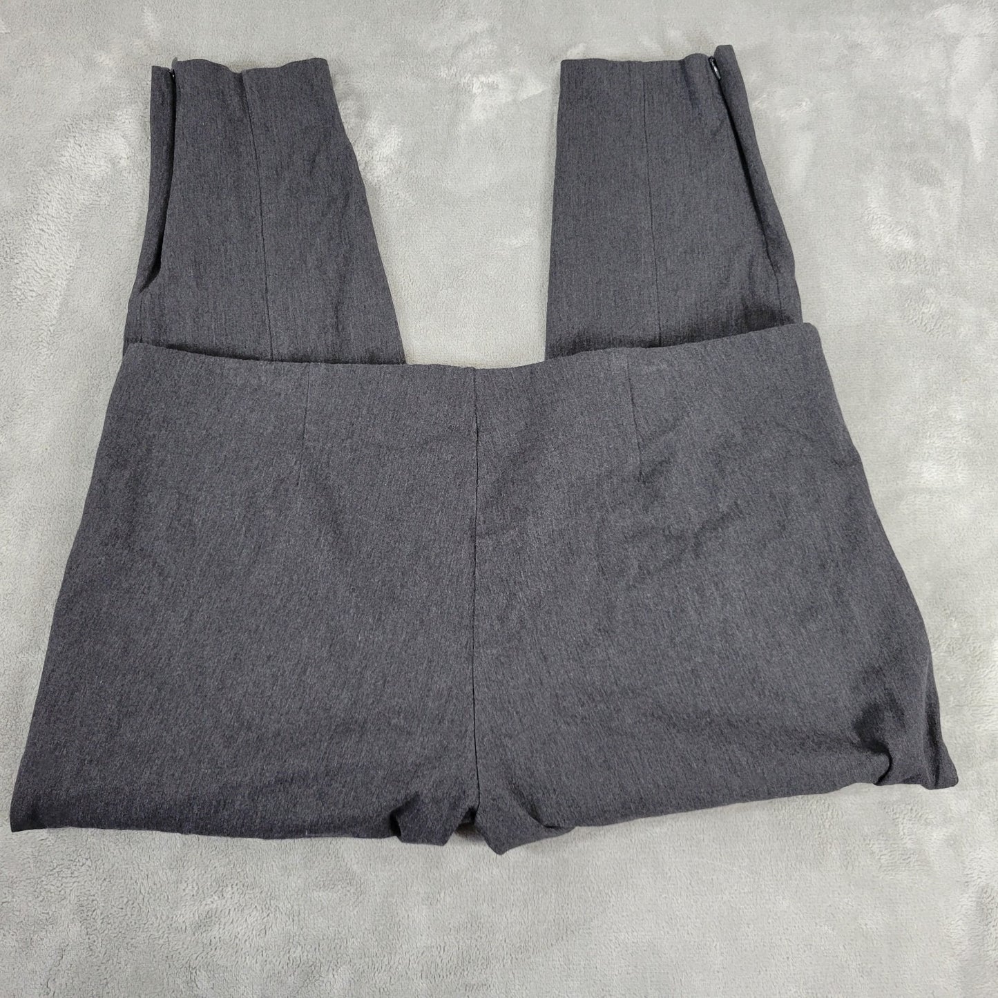 Old Navy Womens Pants 2X Plus Ankle Crop High Rise Gray Pull On Zip Hem Skinny