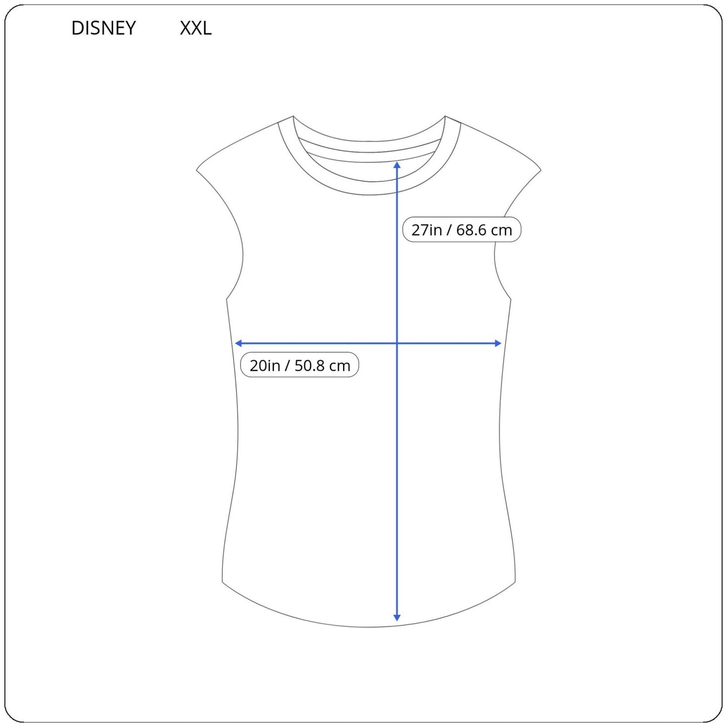 Disney Alice in Wonderland Womens Top XXL Plus Tee Sleeveless Green Cotton Blend