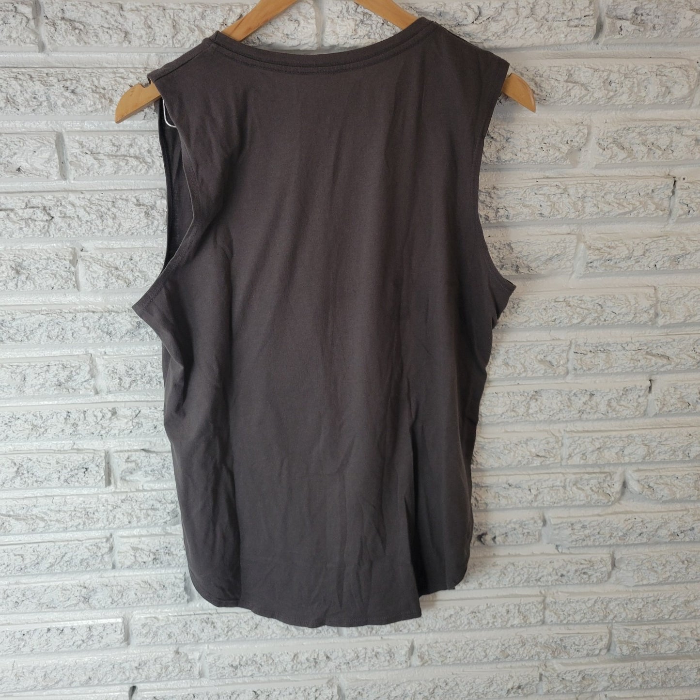 Disney Alice in Wonderland Womens Top XXL Plus Tee Sleeveless Green Cotton Blend