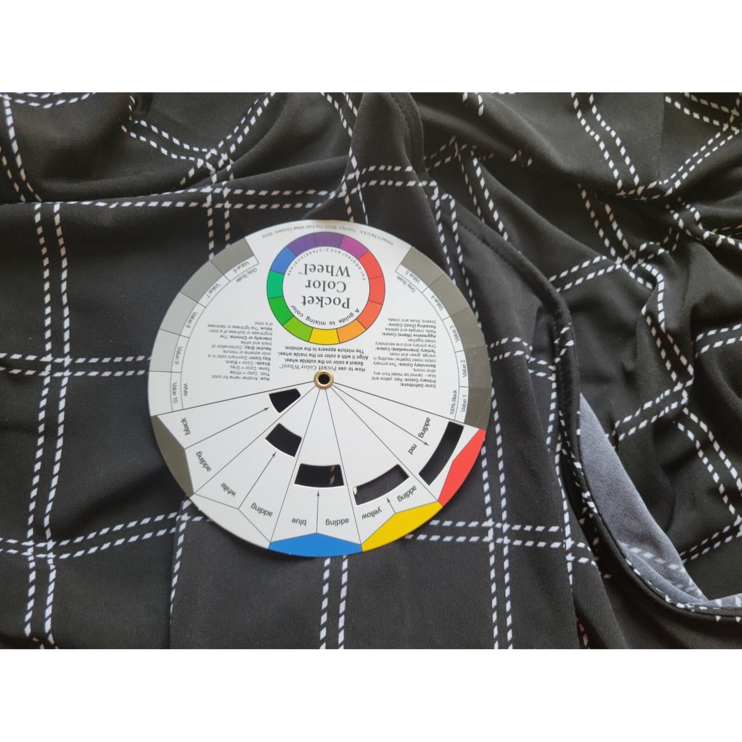 Liz Claiborne Womens Top XXL Plus Sleeveless Wrap Checkerboard Plaid Office