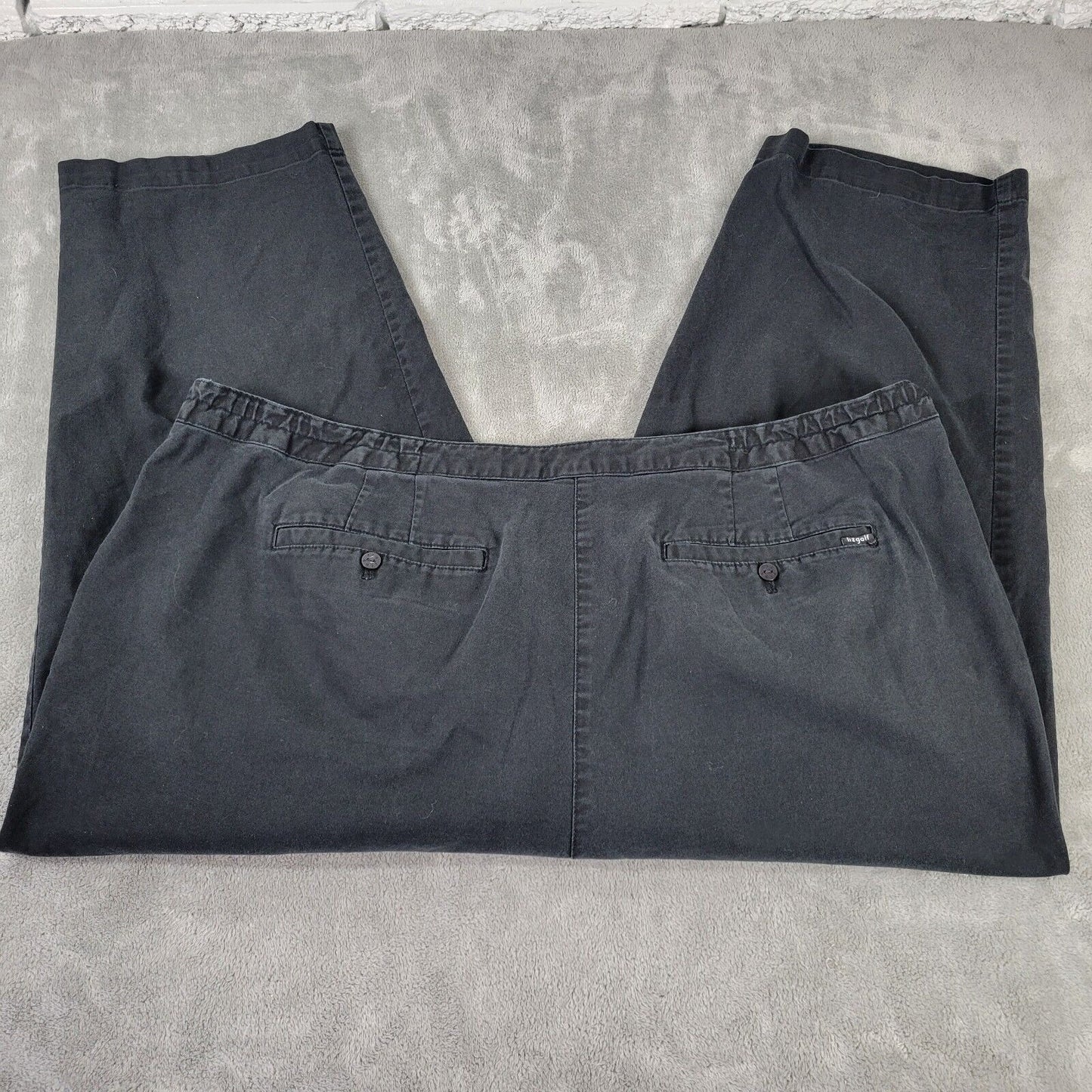 Liz Golf Claiborne Womens Pants 20W Audra Capri Black Zip Fly Cotton Blend Comfy