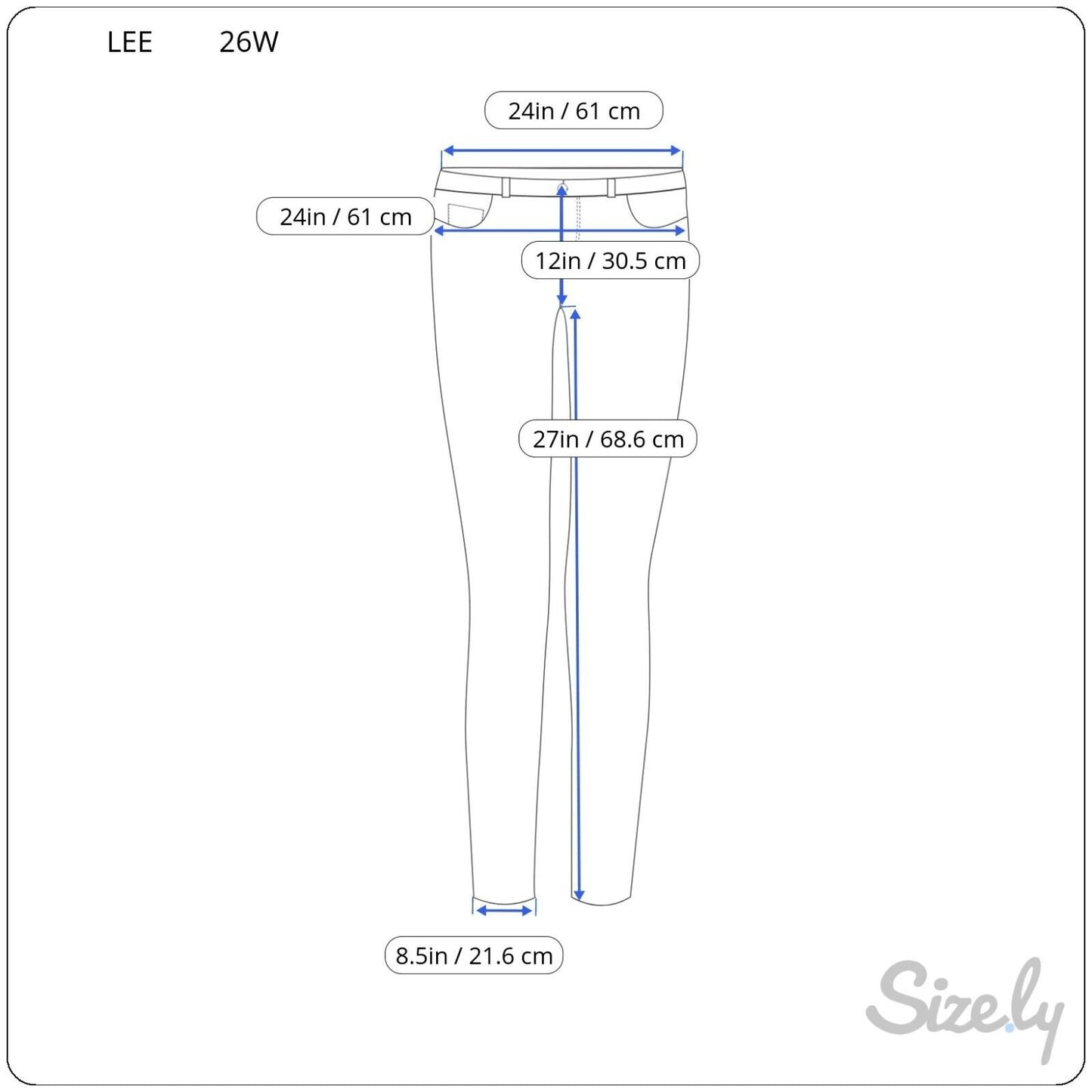Lee Womens Jeans 26W Plus M Relaxed Fit Straight Leg Crop Black Denim Zip Fly