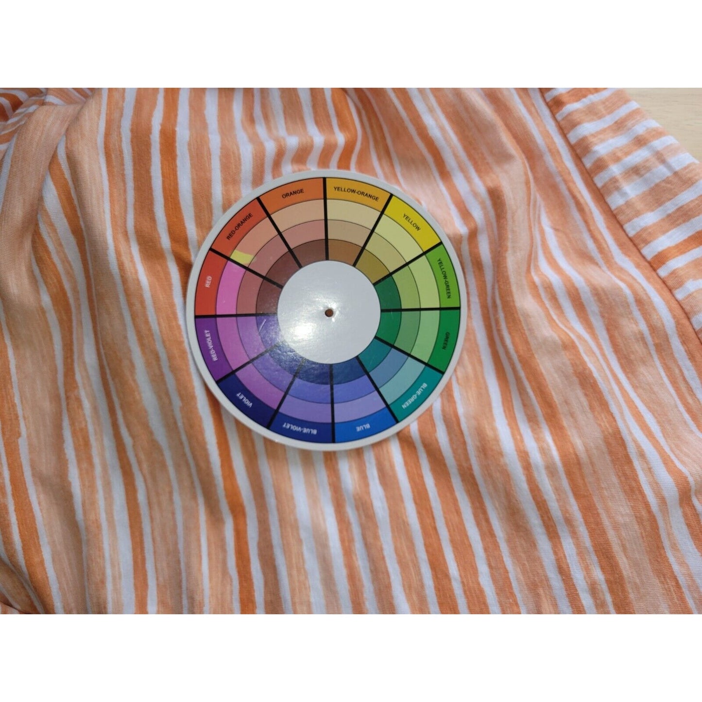 Onque Casual Womens Top 2X Plus Tee Orange Stripe Tied Hem Sequins Lightweight