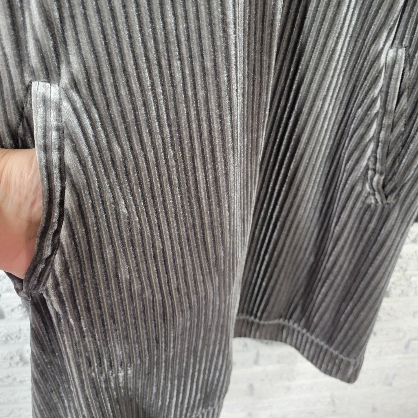 Tacera Womens Swim Coverup 2X Plus Robe Dress Gray Velour Soft Comfy Pockets