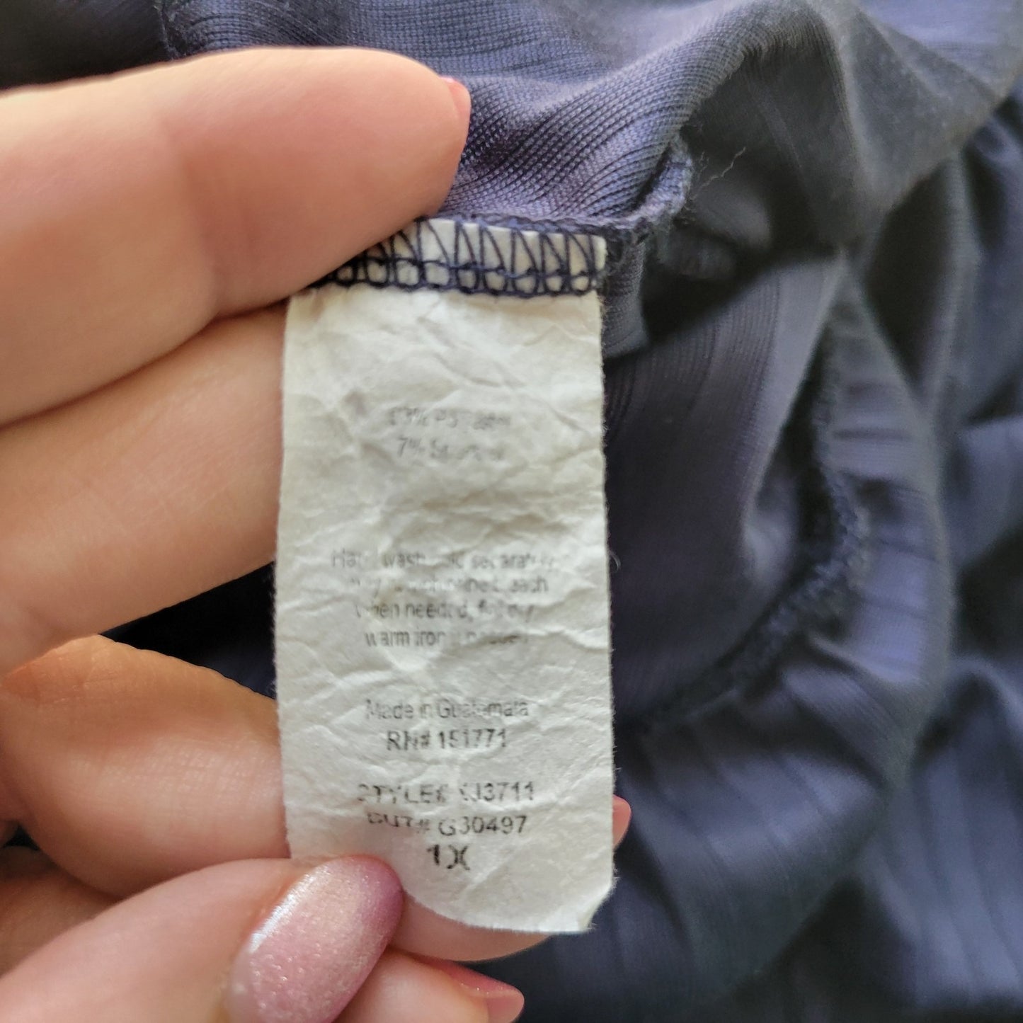 Kaleigh Womens Jumpsuit 1X Plus Sleeveless Blue Pullover Sash Poly Blend Pockets