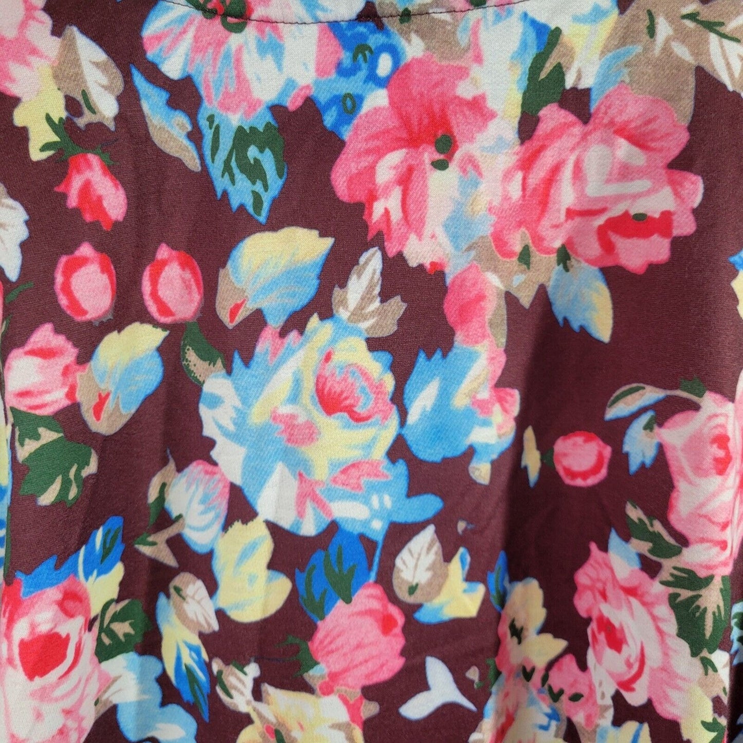 Shein Curve Women Sweatshirt 3XL Plus Pink Black Floral Cotton Blend Lightweight