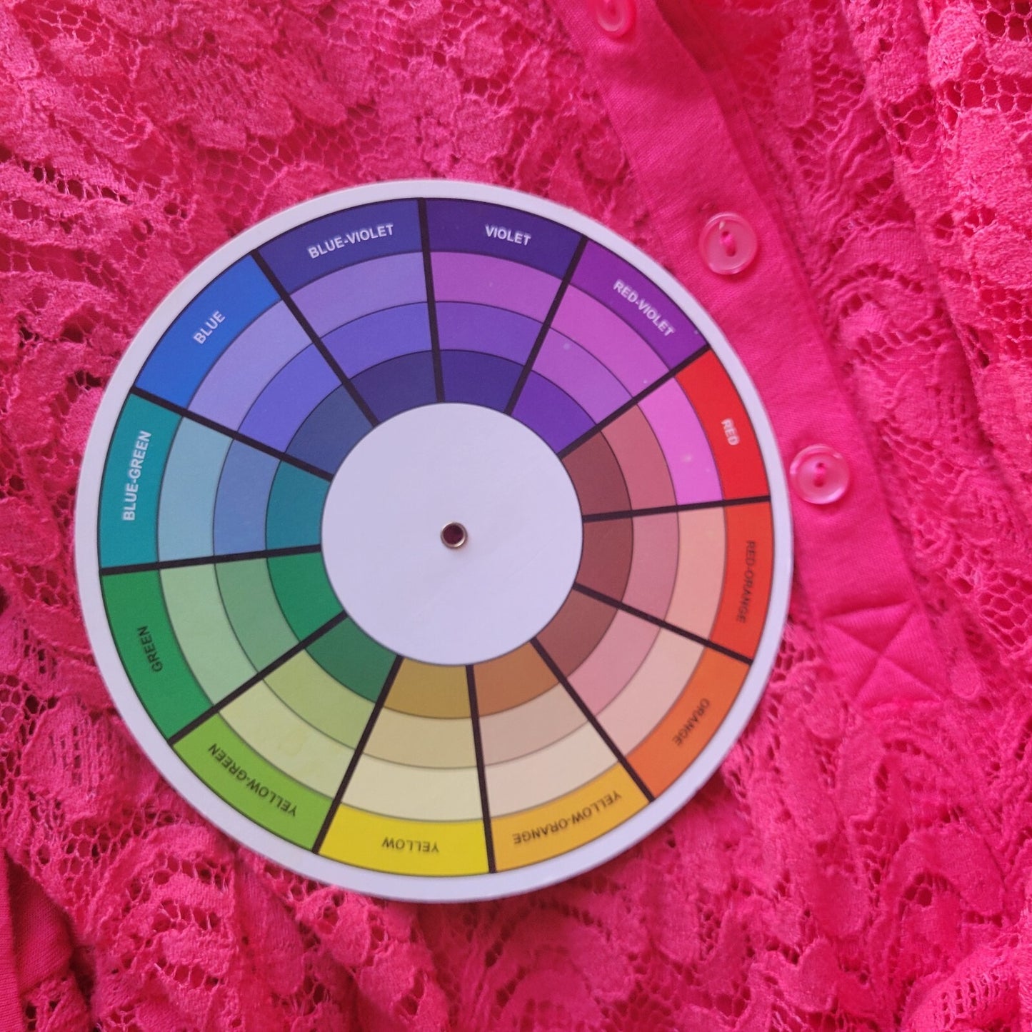 Apt 9 Womens Top 1X Plus Long  Roll Tab Sleeve Pink Lace Comfy Quarter Button