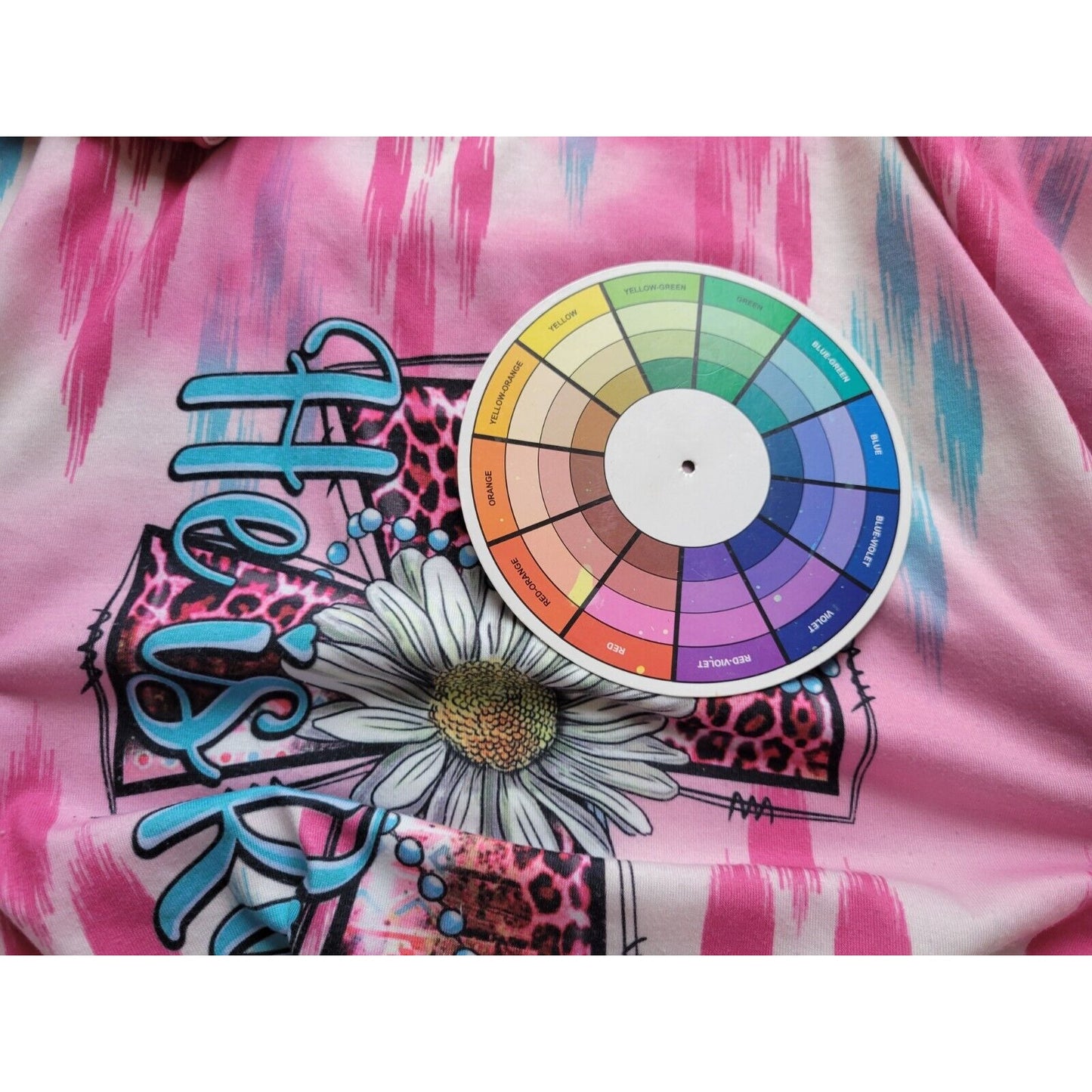 Easter Southern Stitch Women Top Extra Large Tee Pink He is Risen Cross Daisy