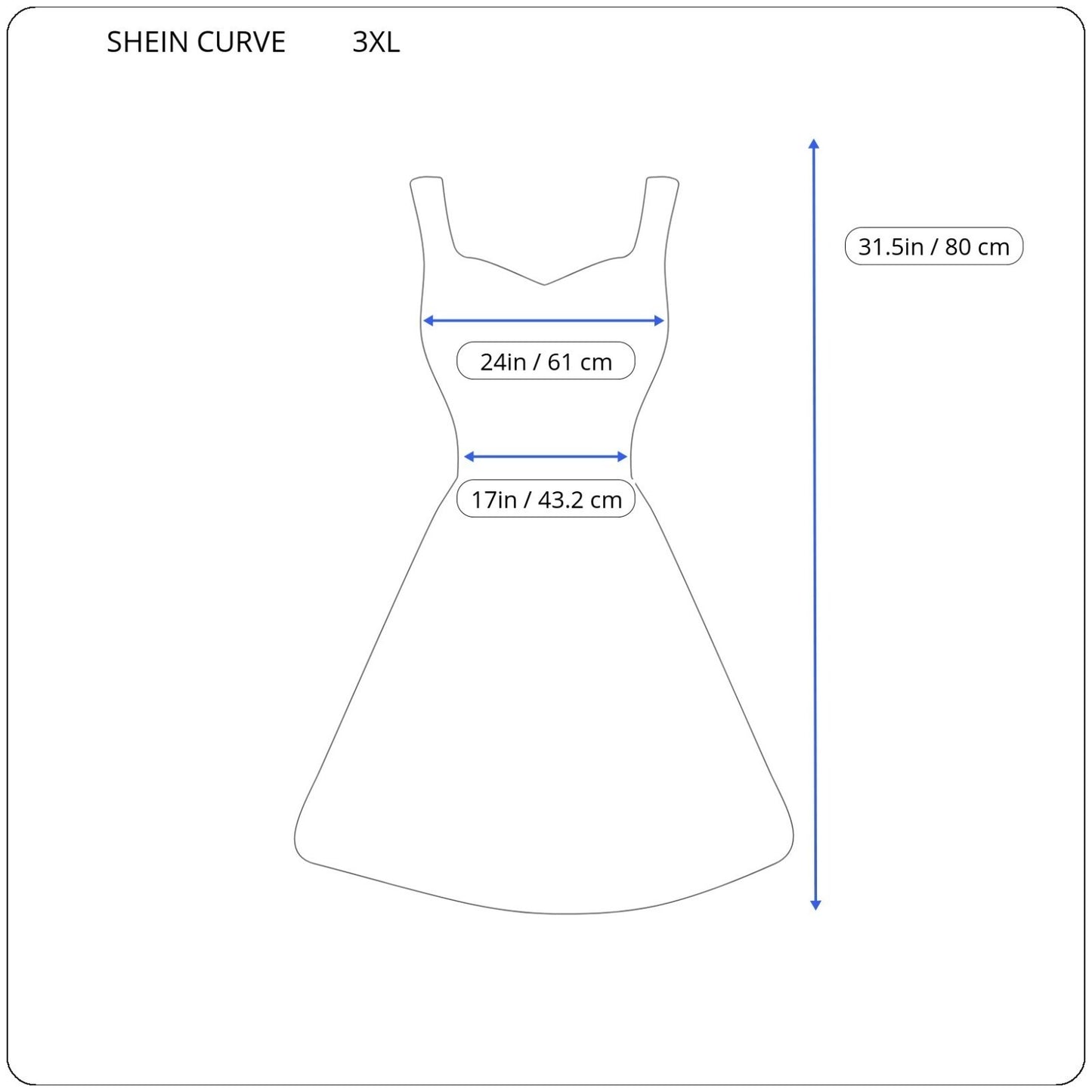 Shein Curve Women Dress 3XL Plus Fit Flare Sleeveless Black Halter Keyhole Back