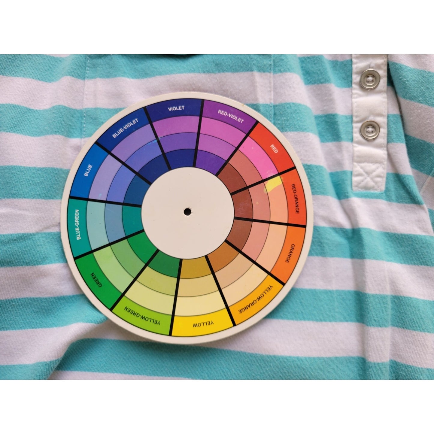 Croft Barrow Womens Top 2X Plus Sleeveless Blue Stripe Quarter Button Pockets