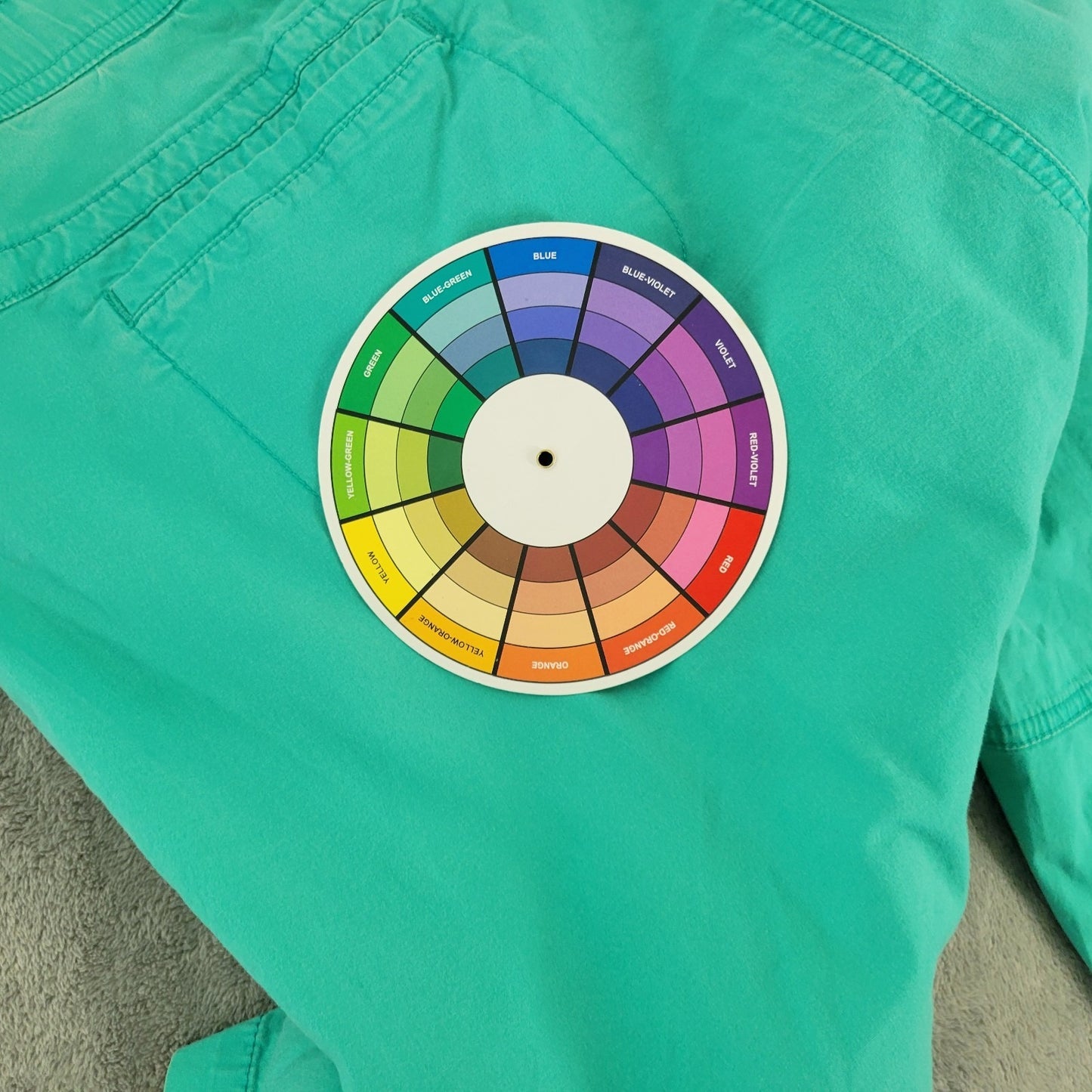 Cato Womens Pants 24W Plus Capri Blue Green Cotton Blend Zip Fly Comfy Tied Hems