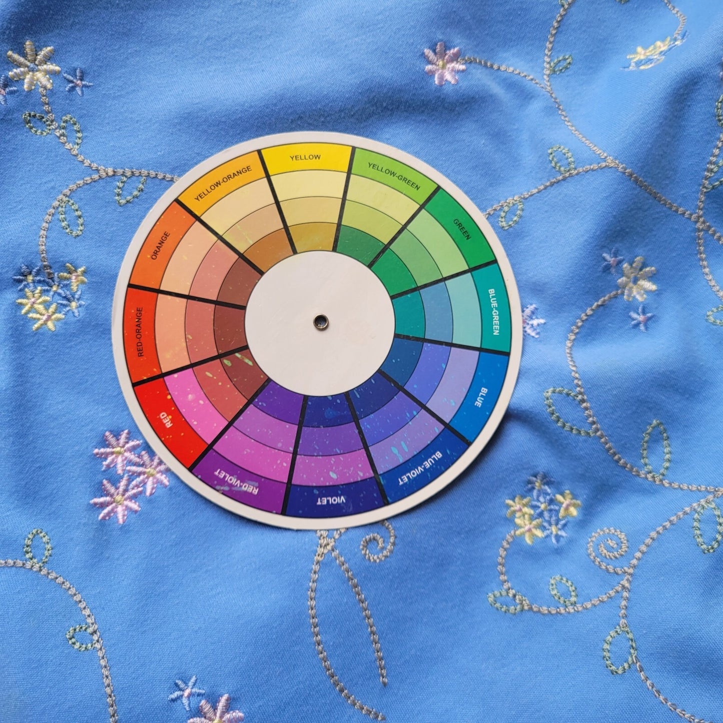 Keneth Too Womens Top Extra Large Tee XL Short Sleeve Blue Crochet Embroidered