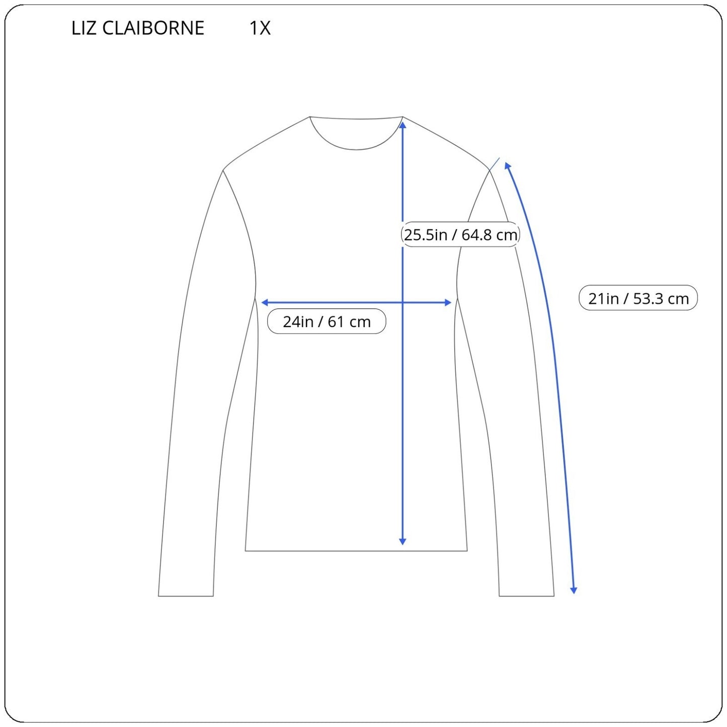 Liz Claiborne Elisabeth Womens Top 1X Plus Knit Long Sleeve Red Casual Cotton