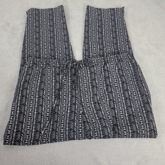 Cato Est 1946 Plus Size Pants 18W 20W Black White Geometric Print Pull On
