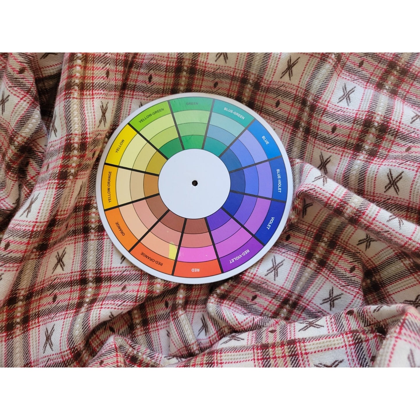 CST Sport Womens Shirt 2X Plus Long Sleeve Red Brown Plaid Cotton Button Up