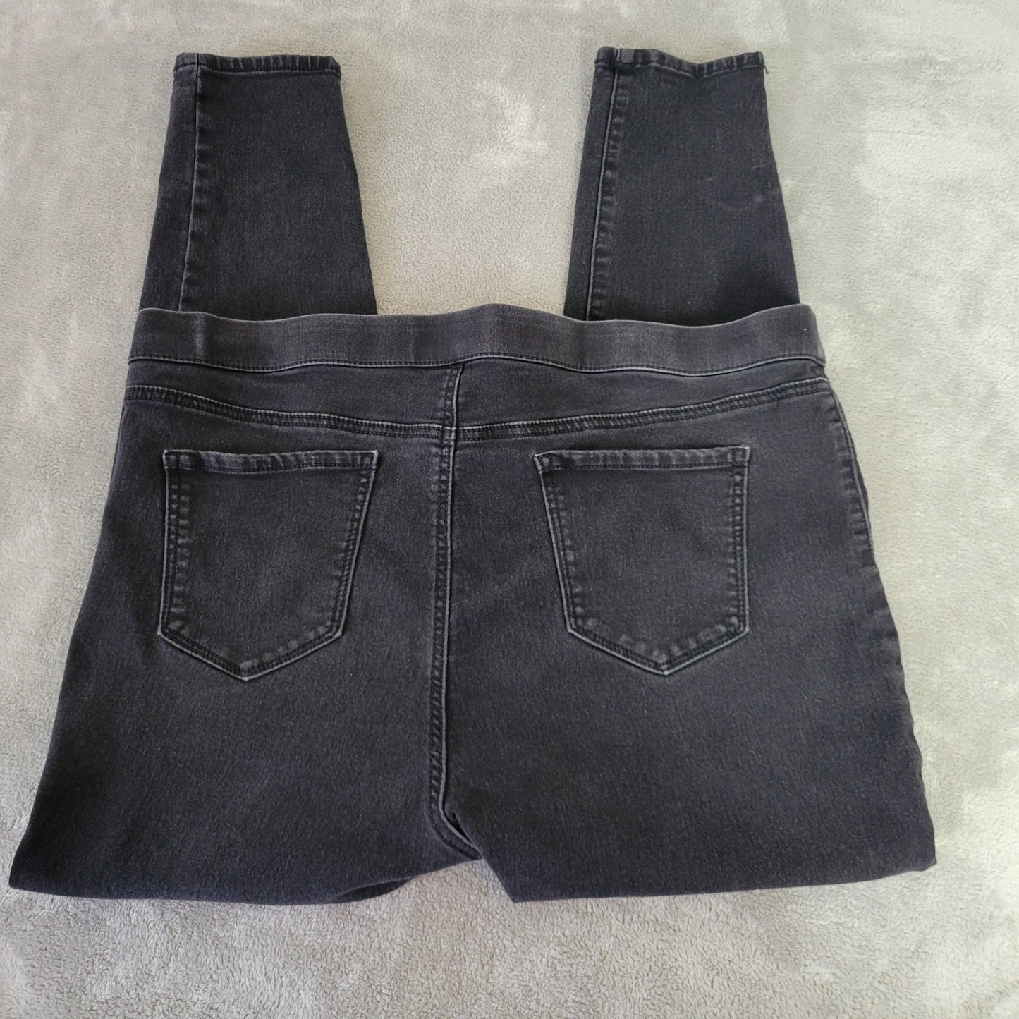 Style & Co 2XL Plus Size Black Jeans Jeggings Cropped Elastic Waist Stretch