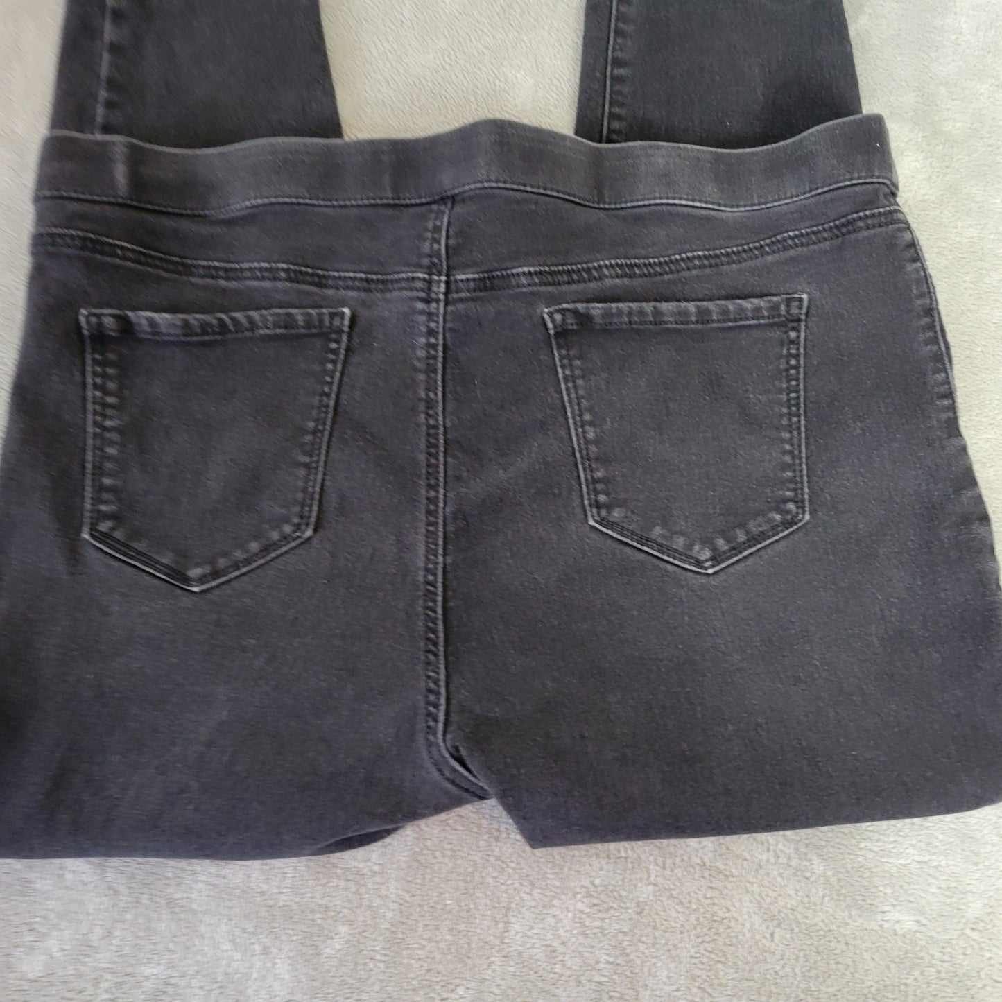 Style & Co 2XL Plus Size Black Jeans Jeggings Cropped Elastic Waist Stretch