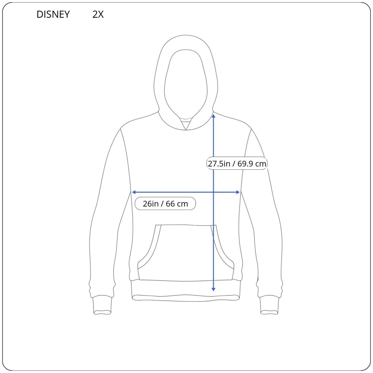 Walt Disney World Womens Top 2X Plus Tee Hoodie Raglan Sleeve Gray Faded Look