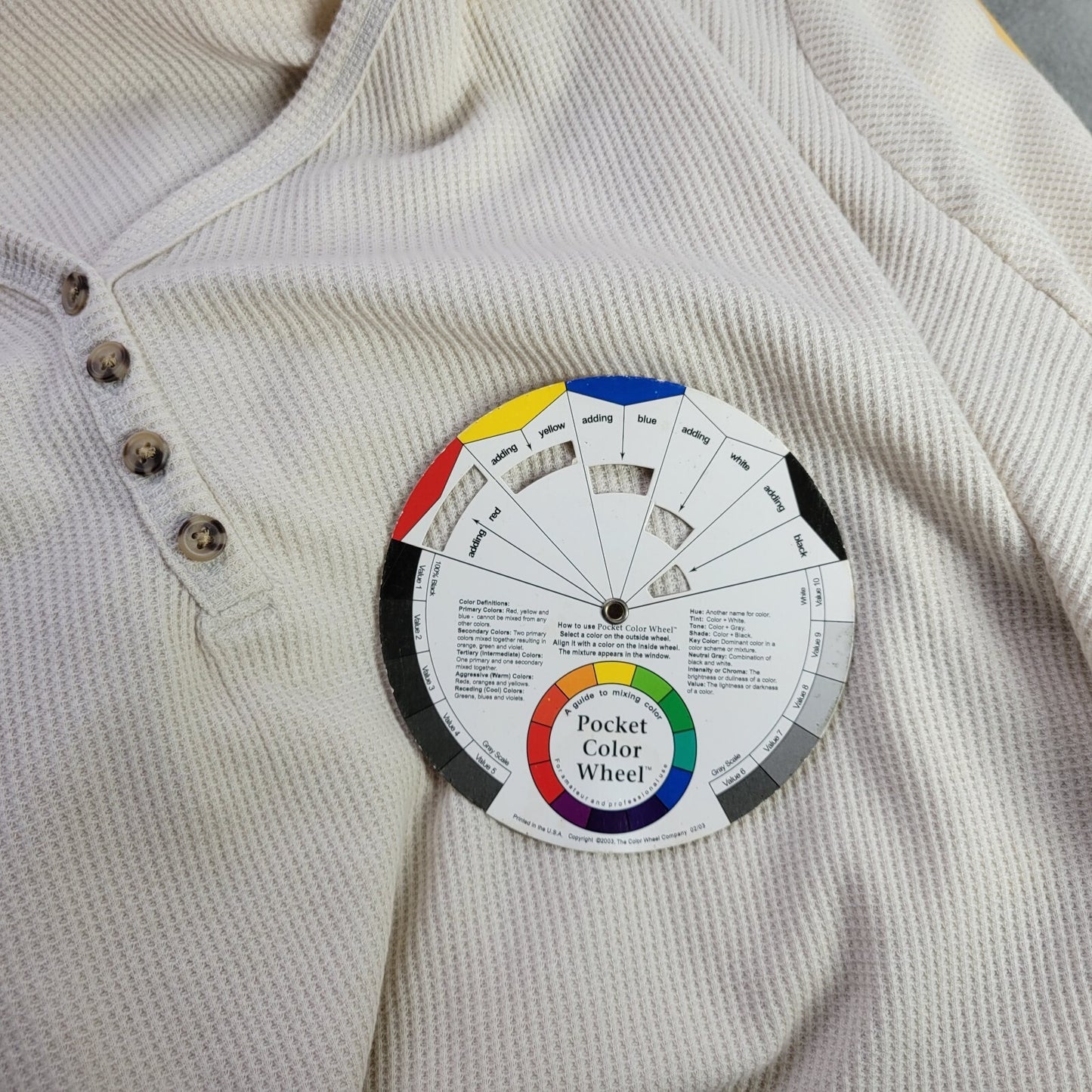 Terra Sky Womens Top 5X 32W 34W Plus Long Sleeve Off White Button Waffle Knit