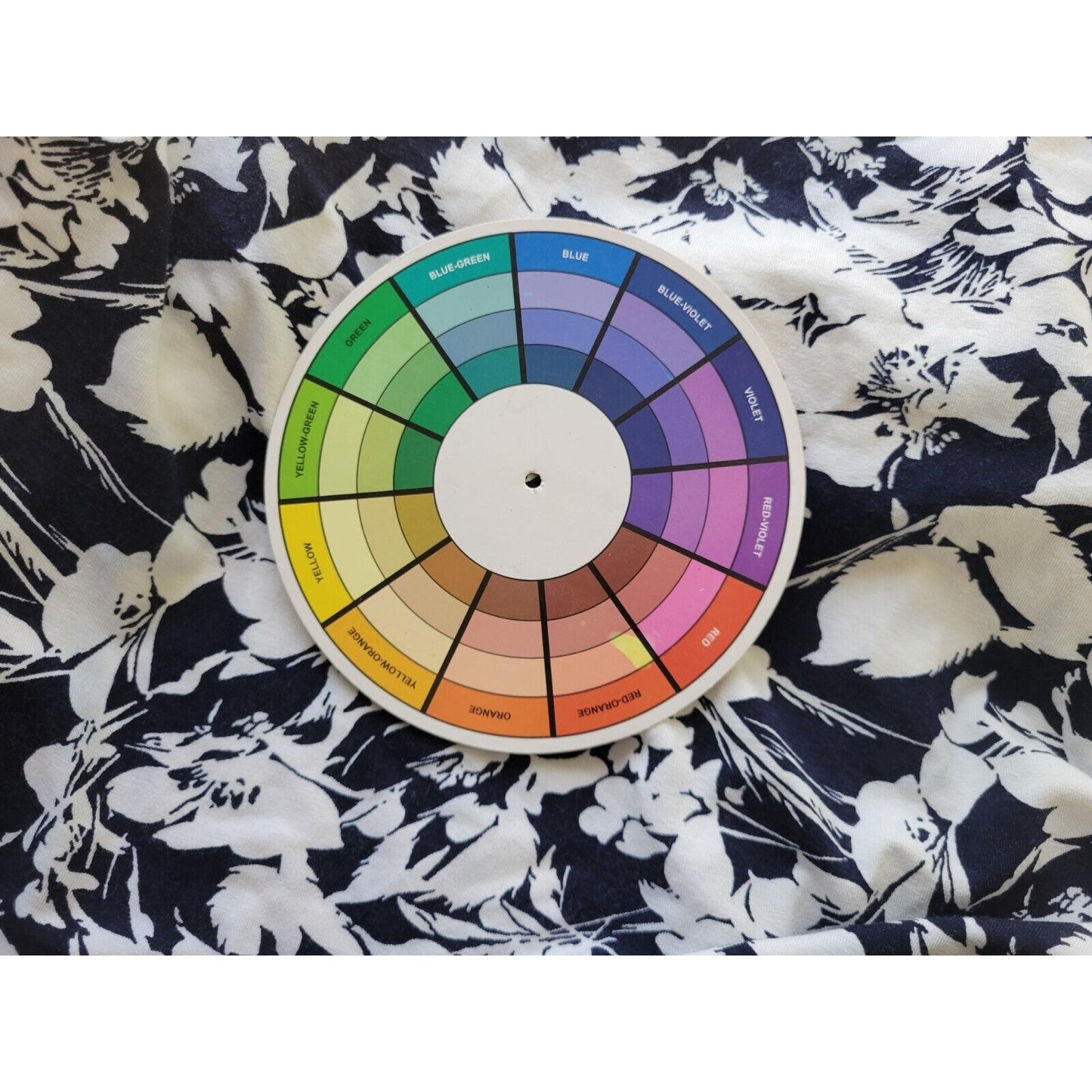 Talbots Womens Top 2X Plus 3/4 Sleeve Blue Floral Rayon Spandex Office Casual