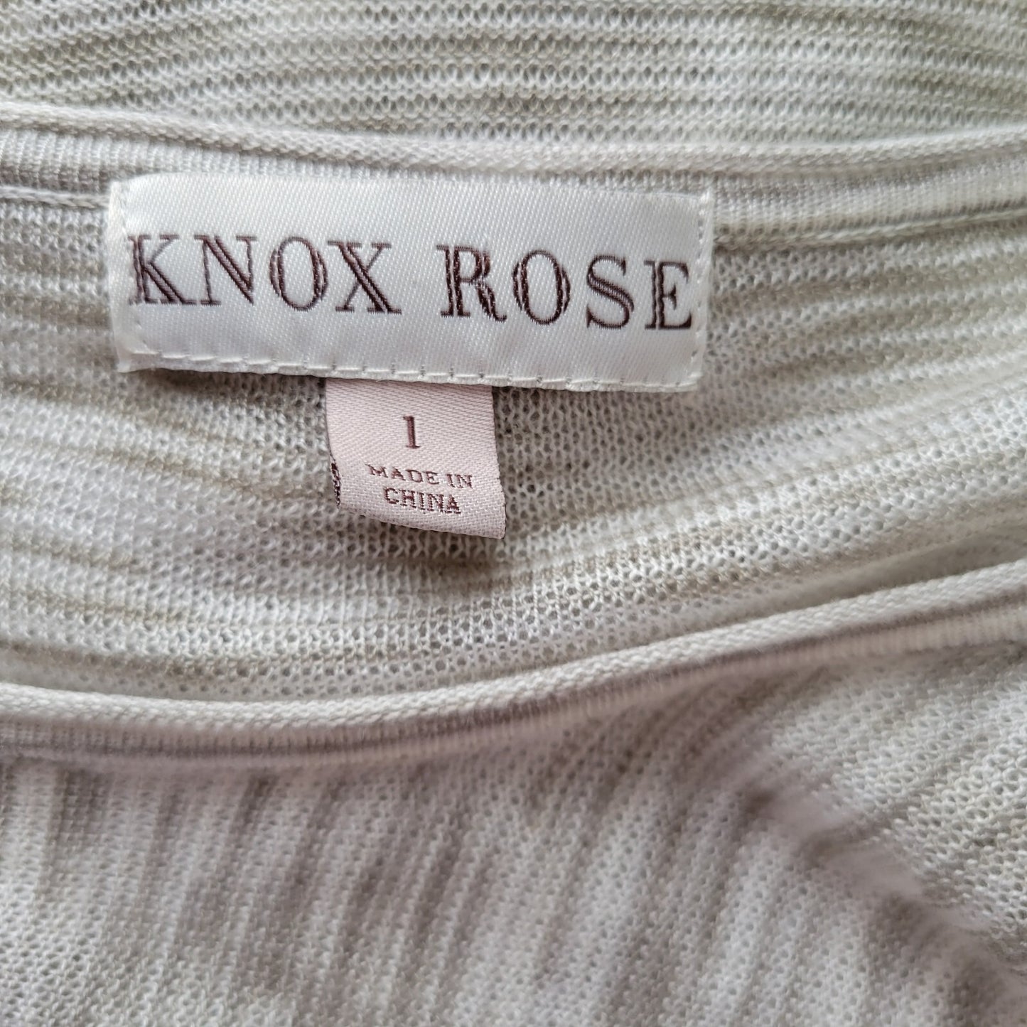 Knox Rose Women Top 1 1X Plus Tunic Gray Watercolor Asymmetric Lightweight Soft