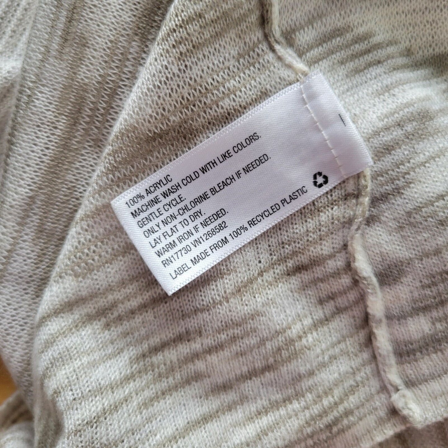 Knox Rose Women Top 1 1X Plus Tunic Gray Watercolor Asymmetric Lightweight Soft