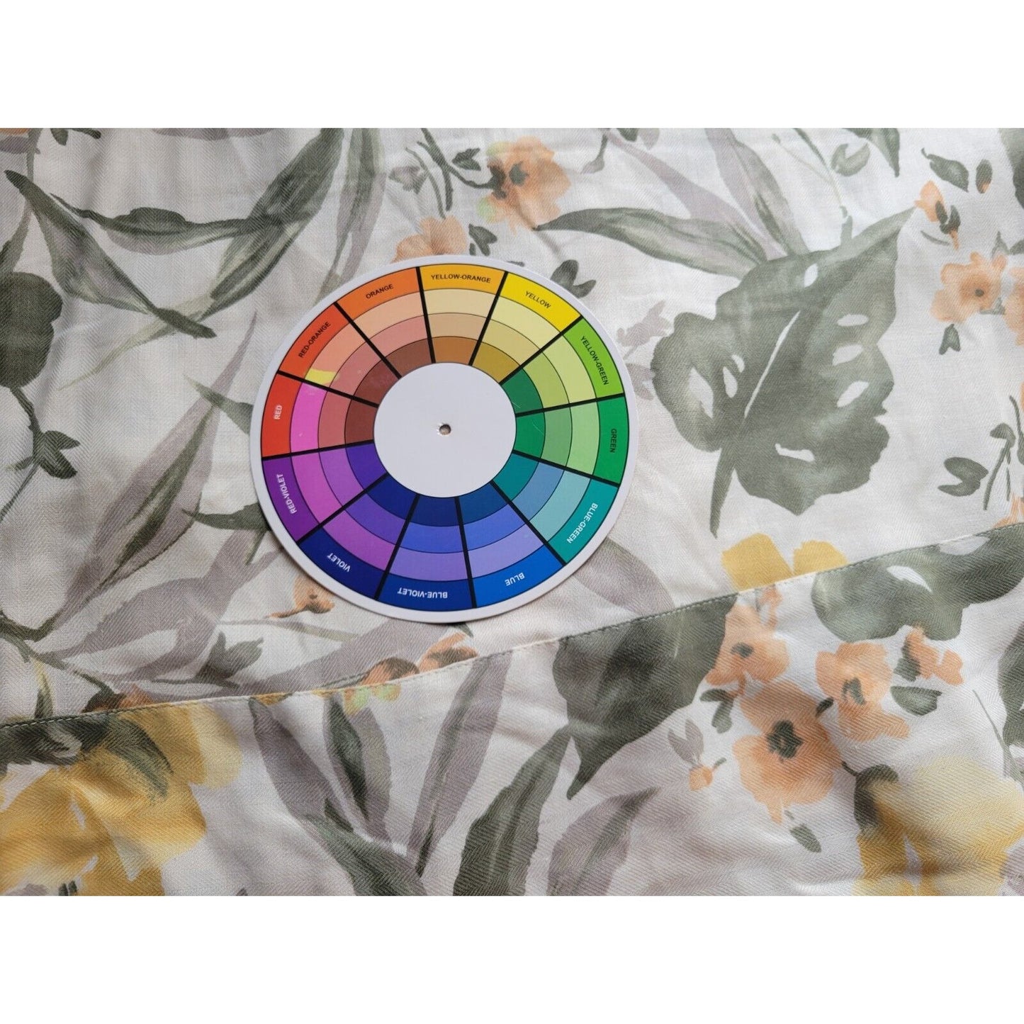 Caribbean Joe Womens Top Extra Large Short Sleeve Collar Yellow Floral Casual