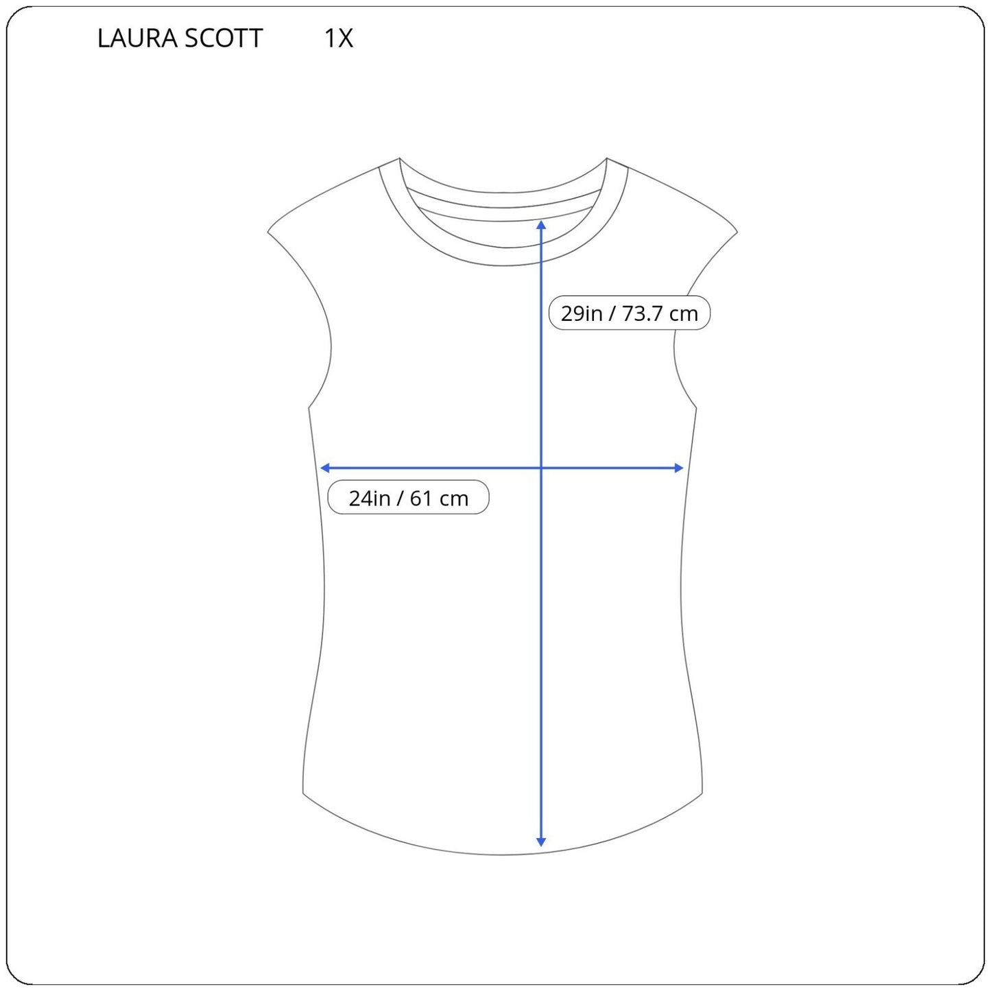 Laura Scott Womens Top 1X Plus Sleeveless Drape Neck Blue Lavender Animal Print