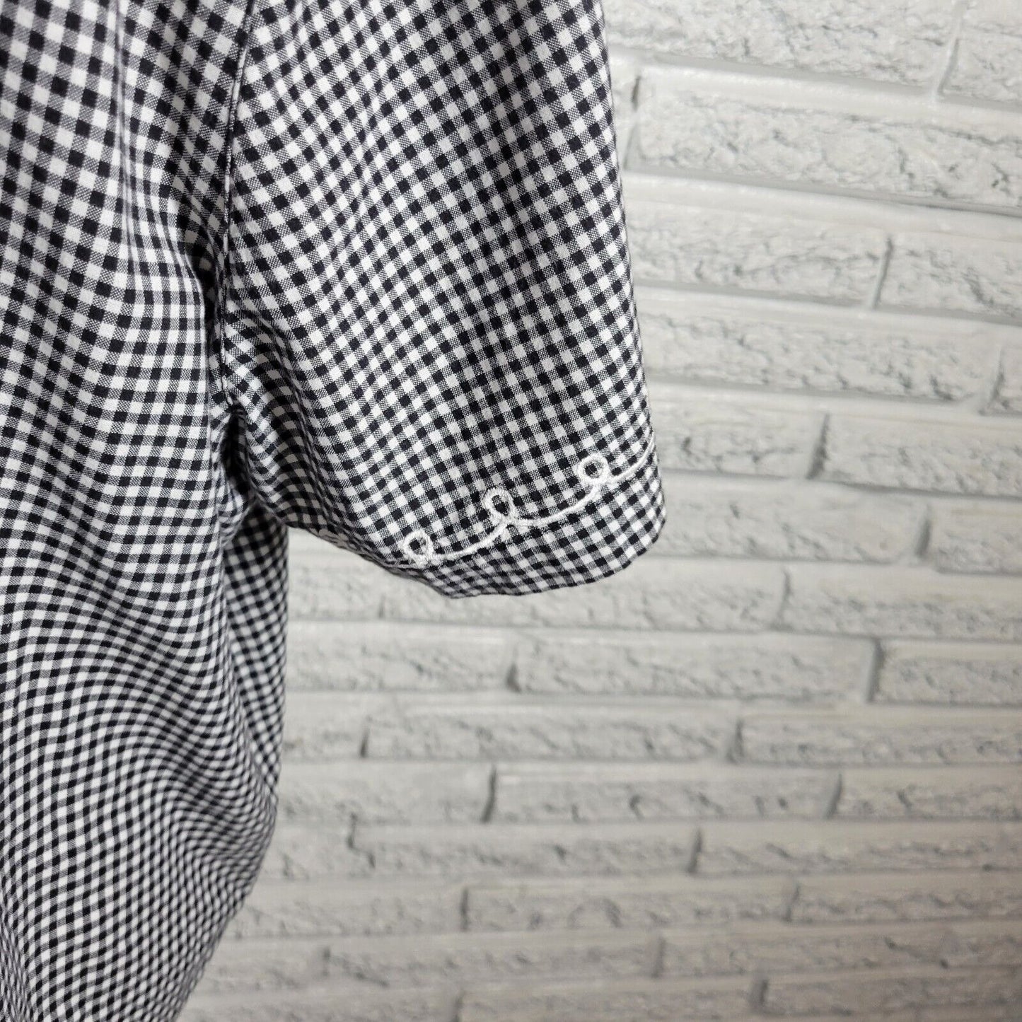 Fashion Bug Womens Top 22W 24W Button Butterflies Lightweight Flower Black Plaid