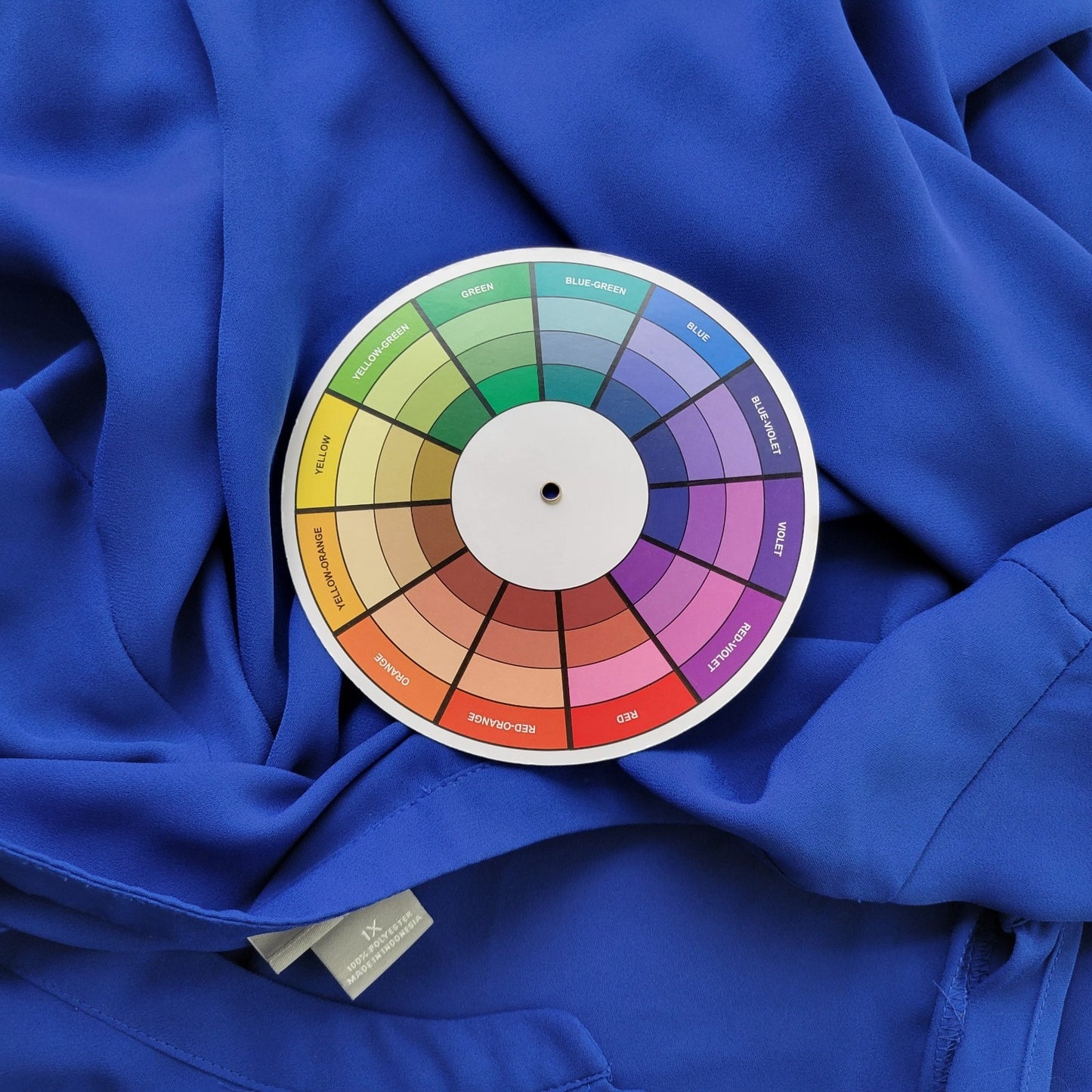 Liz Claiborne Womens Top 1X Plus Long Sleeve Blue Lightweight Polyester Sheer