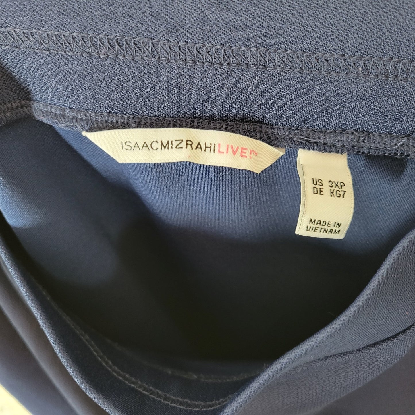 Isaac Mizrahi Live QVC Womens Skirt 3XP Mini Flare Blue Poly Blend Comfy Casual