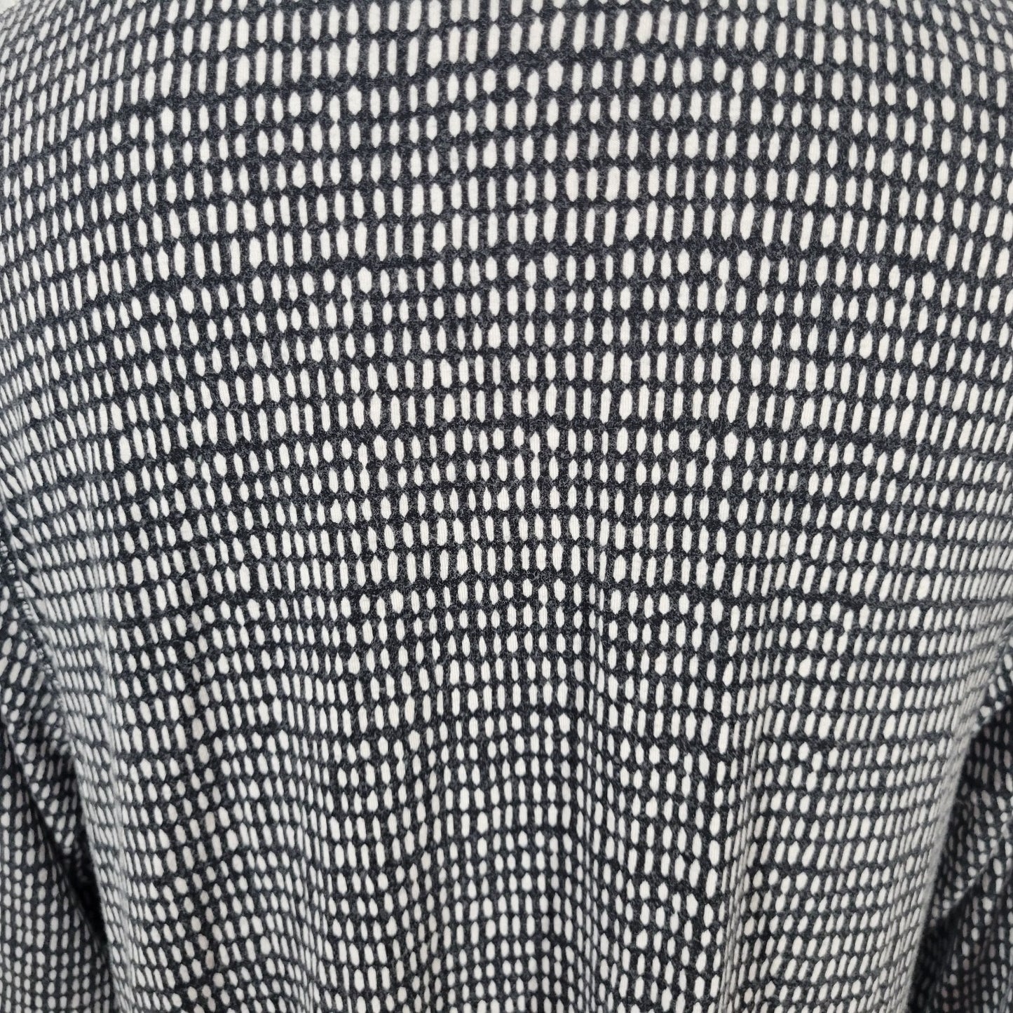 Philosophy Women Top XXL Plus Tunic 3/4 Sleeve Black Geometric Rayon Blend Comfy