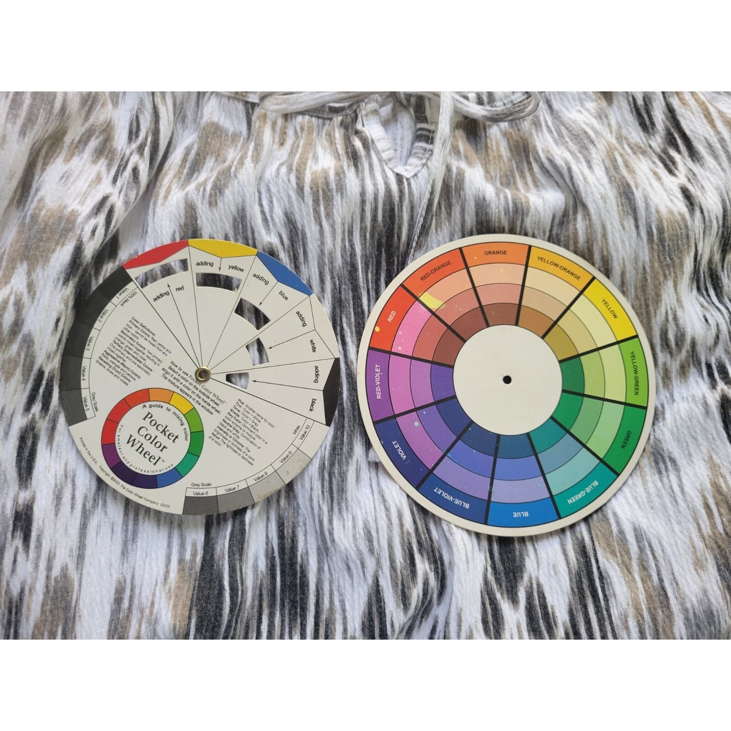 Basic Editions Womens Top 2X Plus Short Sleeve Black Watercolor Cotton Blend