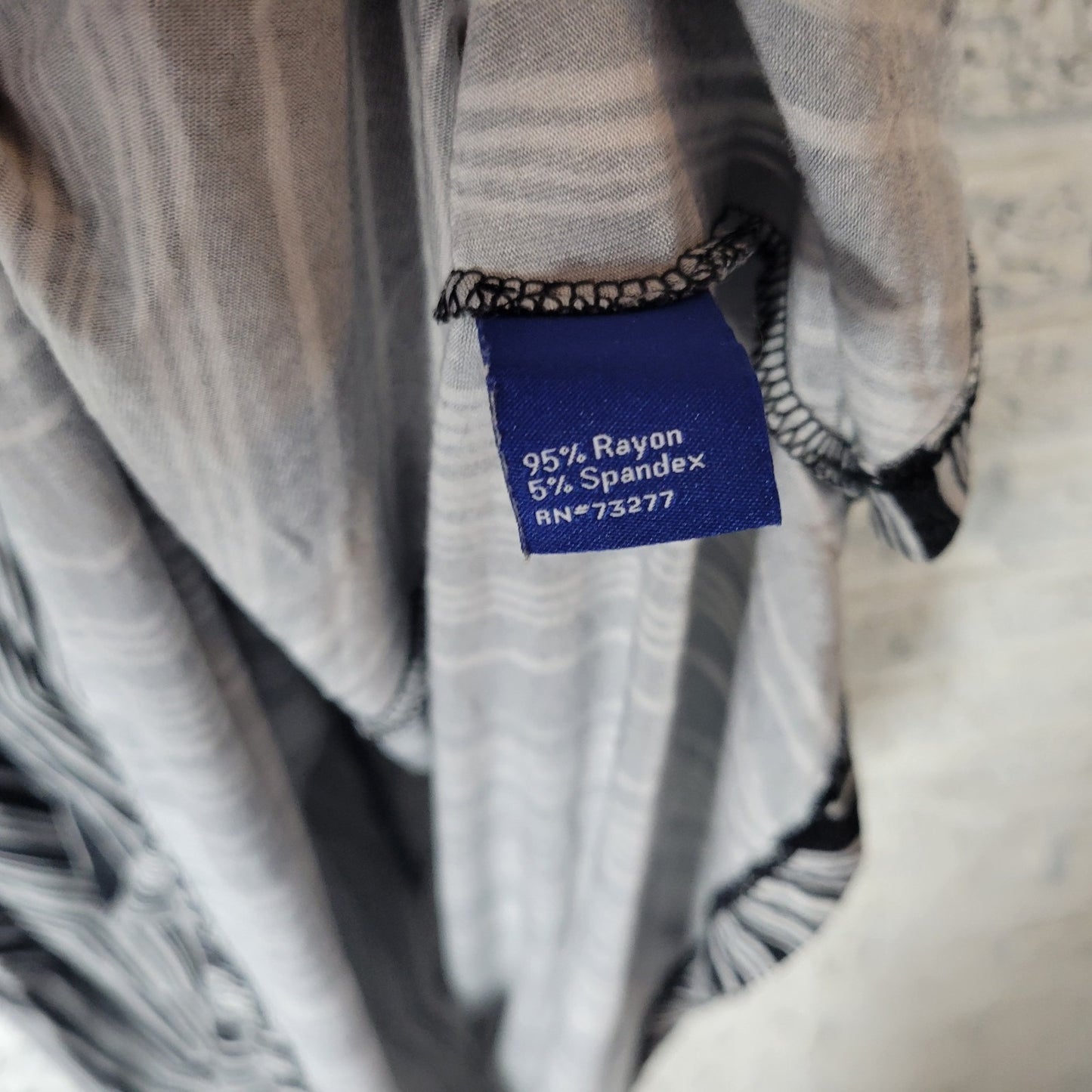 Apt 9 Womens Dress Extra Large Tank Mini Shift Black Stripe Lightweight Casual