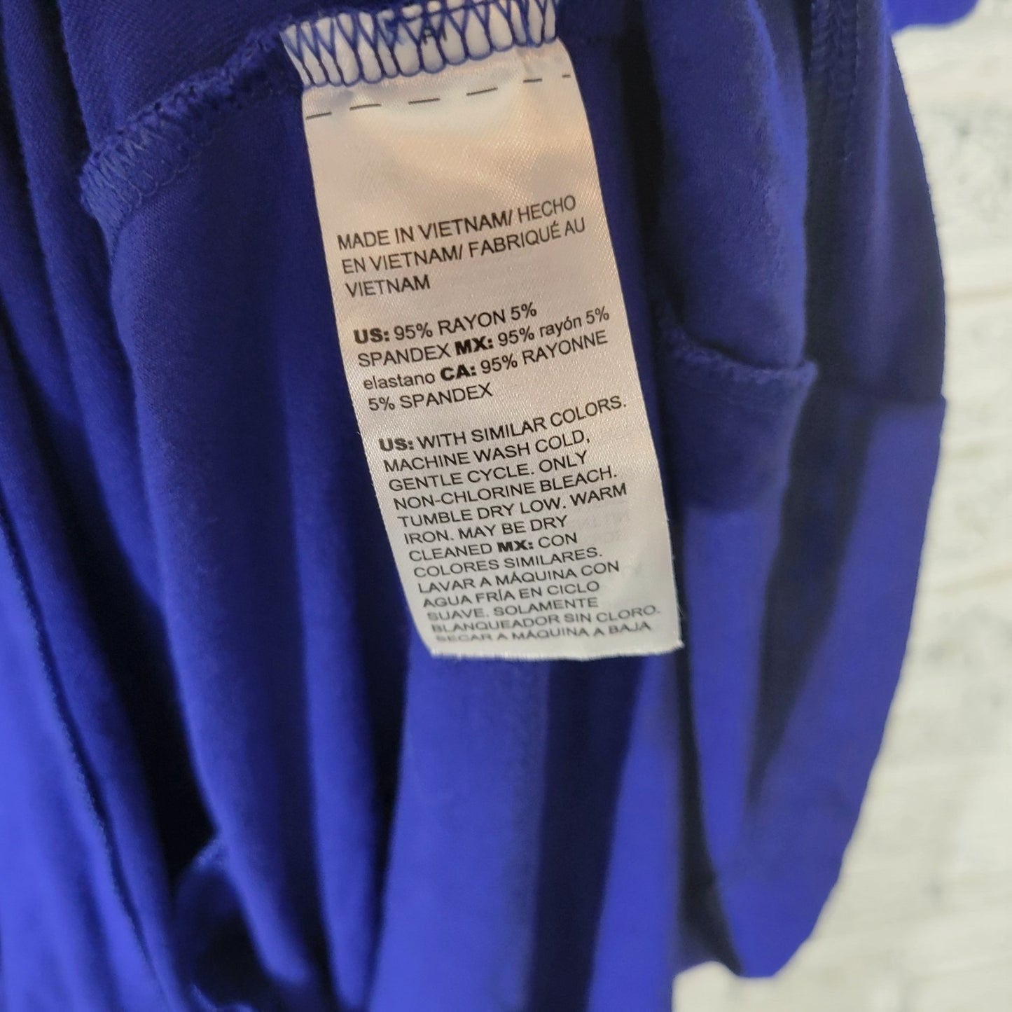 Chicos Womens Dress 3 Standard XL Short Sleeve Blue Drawstring Pockets Comfy