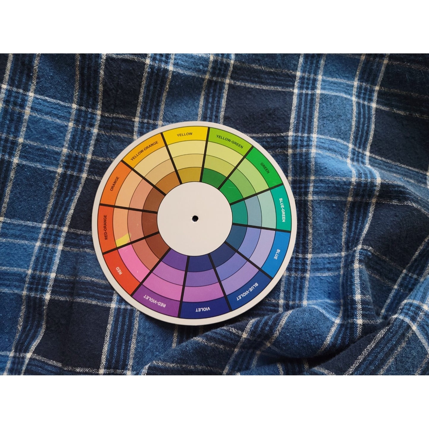 Cherokee Women Shirt 18W 20W Plus Short Sleeve Button Up Cotton Linen Blue Plaid