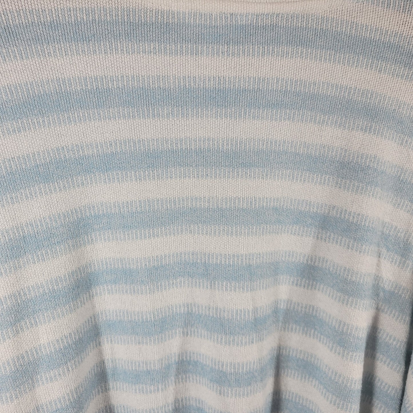 Time Tru Womens Sweater XXXL 22 Plus Long Sleeve Blue Stripe Lightweight Comfy