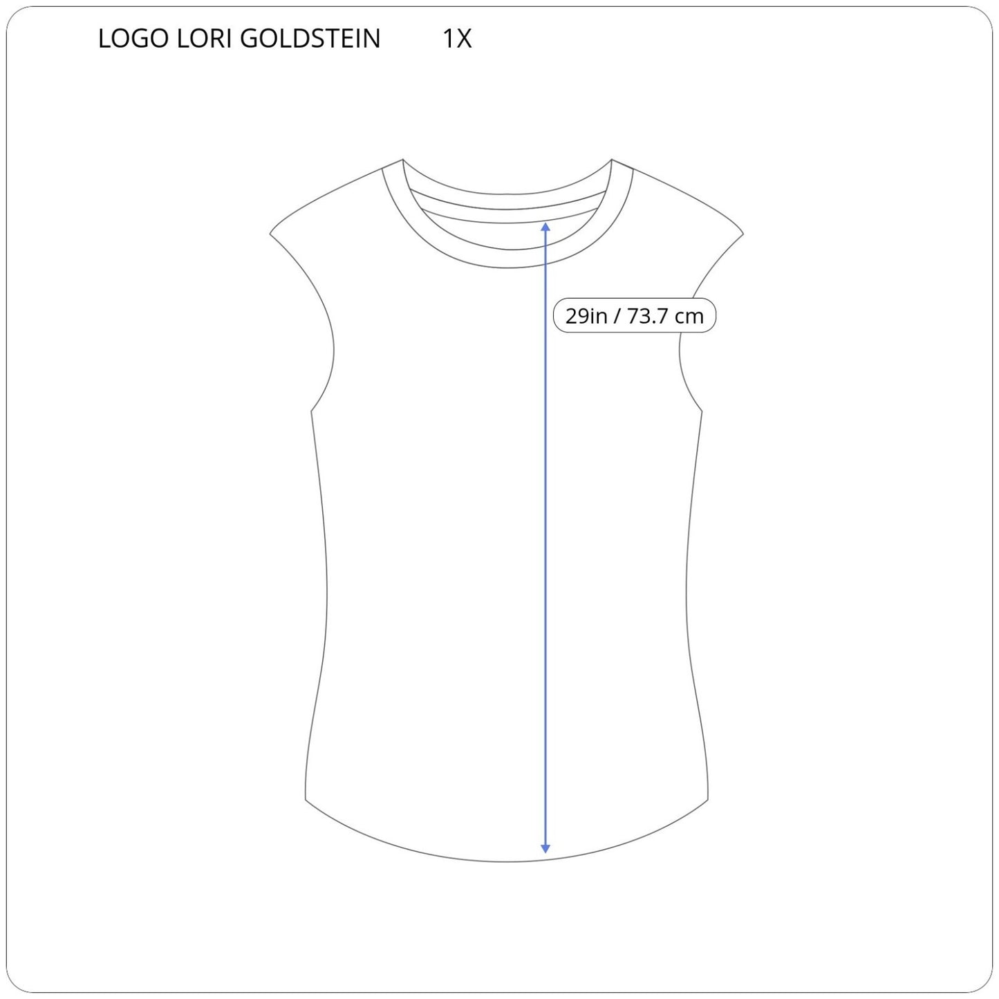 LOGO Lori Goldstein QVC Womens Top 1X Plus Overlay Orange Gray Sheer Watercolor