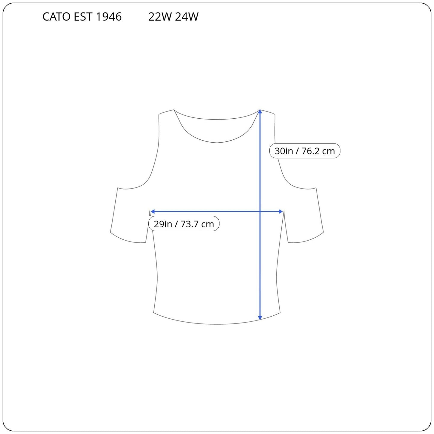 Cato Est 1946 Womens Top 22W 24W Cold Shoulder Yellow Starburst Lace Trim Comfy