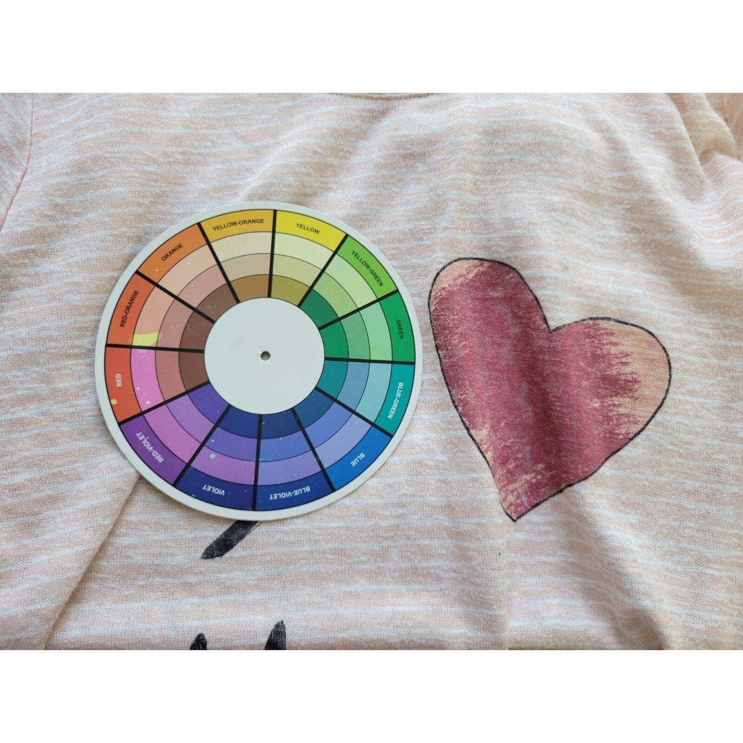 Disney I Love Mickey Women Top Extra Large XL Tee Knit Cap Sleeve Stripe Sheer