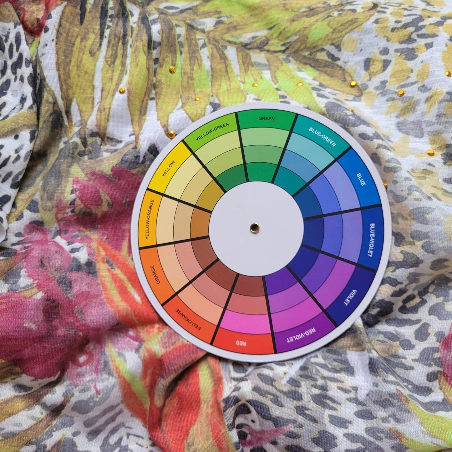 Terra Sky Womens 1X 16W 18W Plus Tee Green Floral Studded Lightweight Split Hem