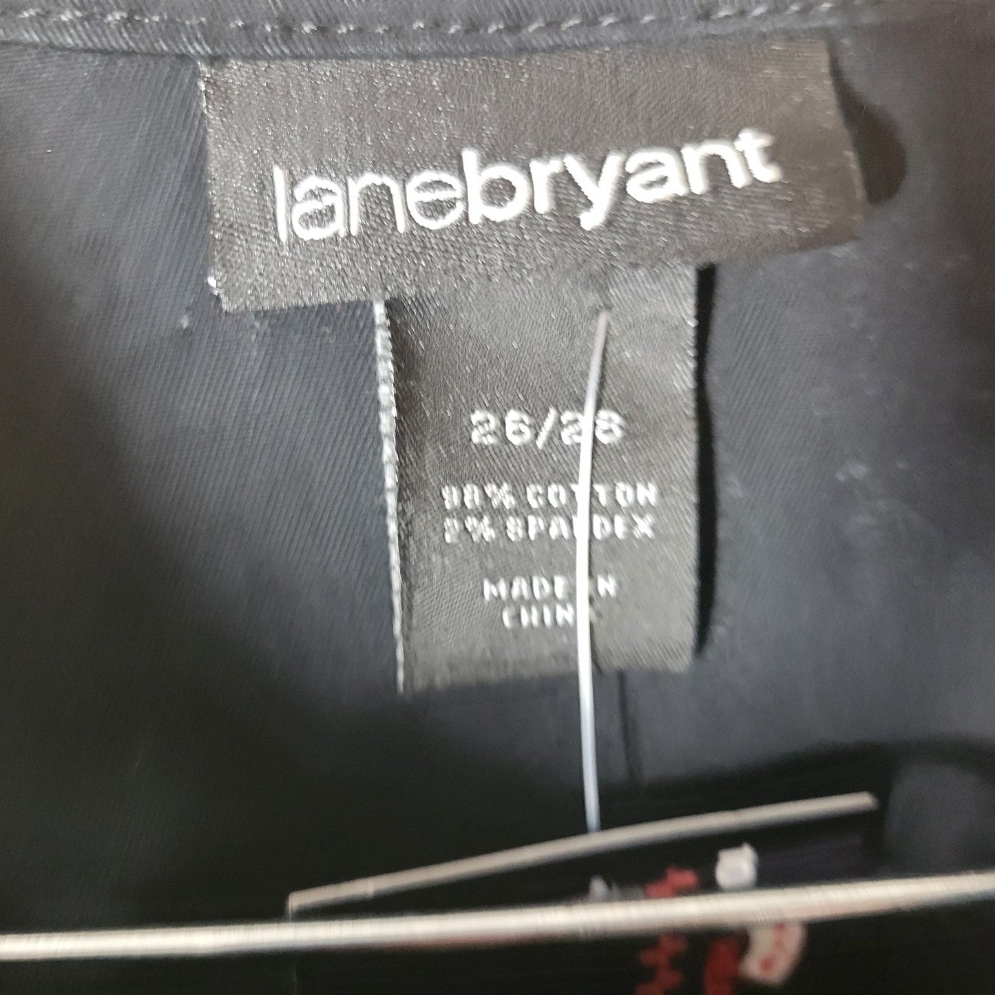 Lane Bryant Womens Plus 26 28 Black Jacket Studded Cotton Stretch Zipper Snaps