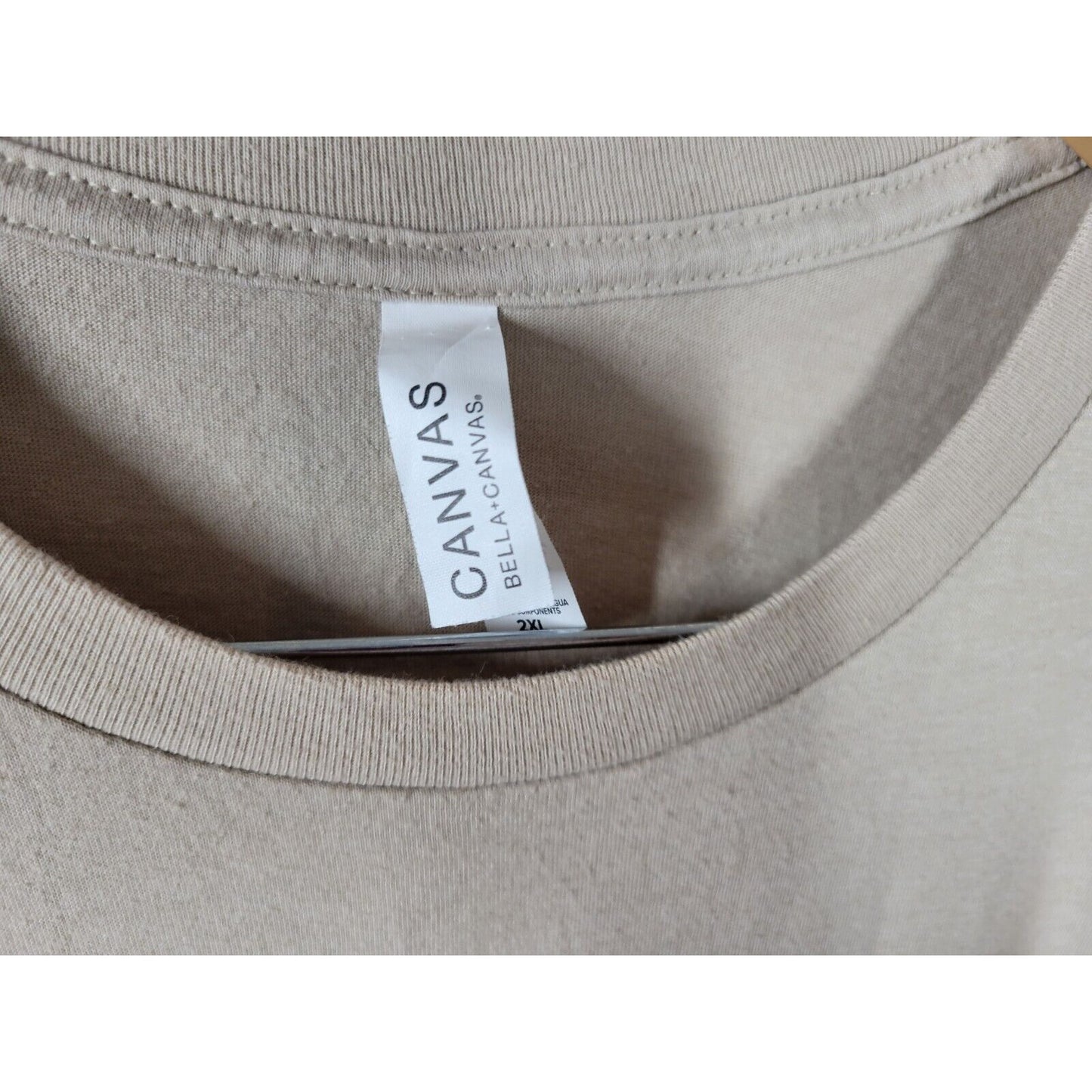 Thanksgiving Womens Top 2XL Thankful Short Sleeve Rainbow Beige Cotton Blend